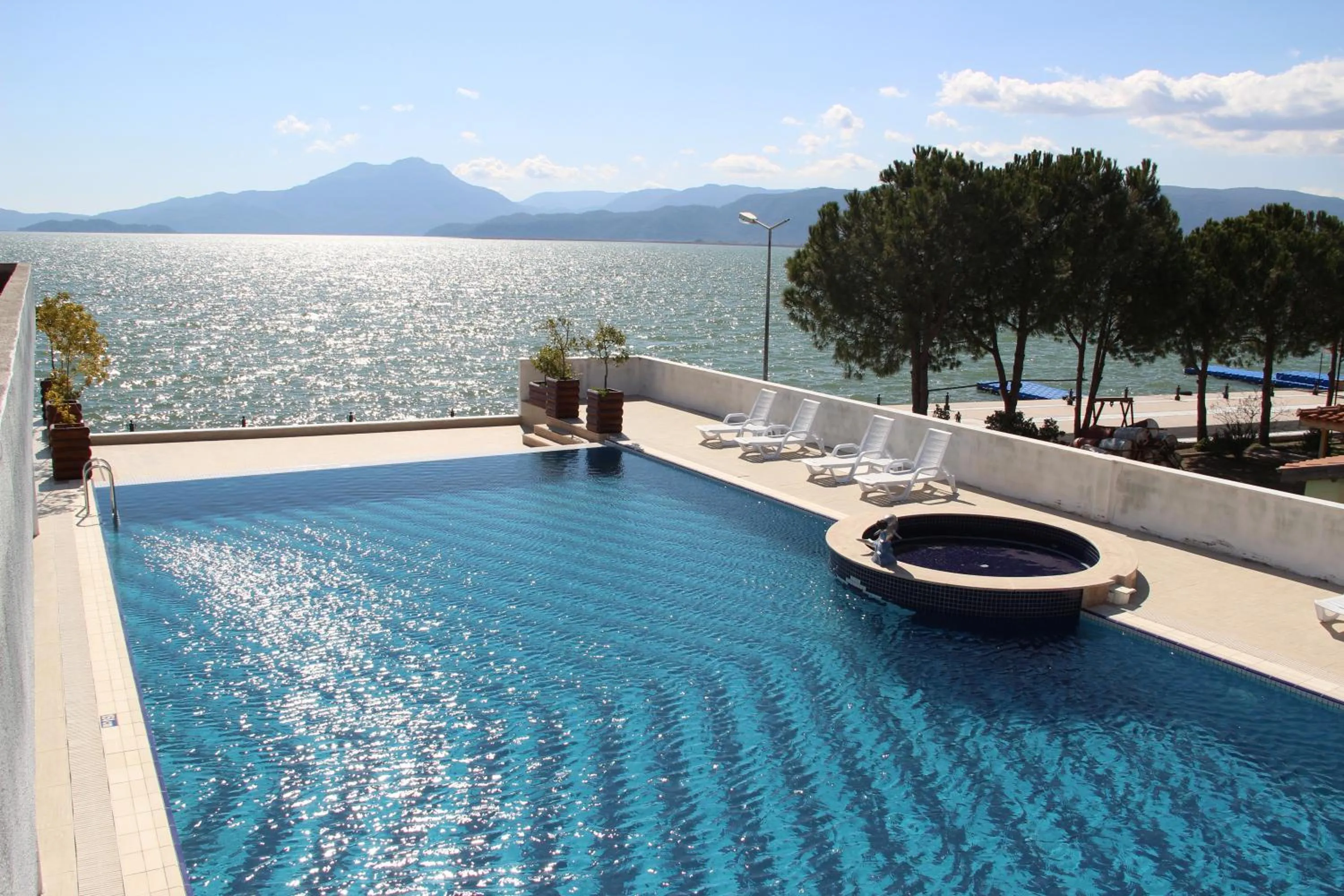 Pool view in Kaunos Hotel