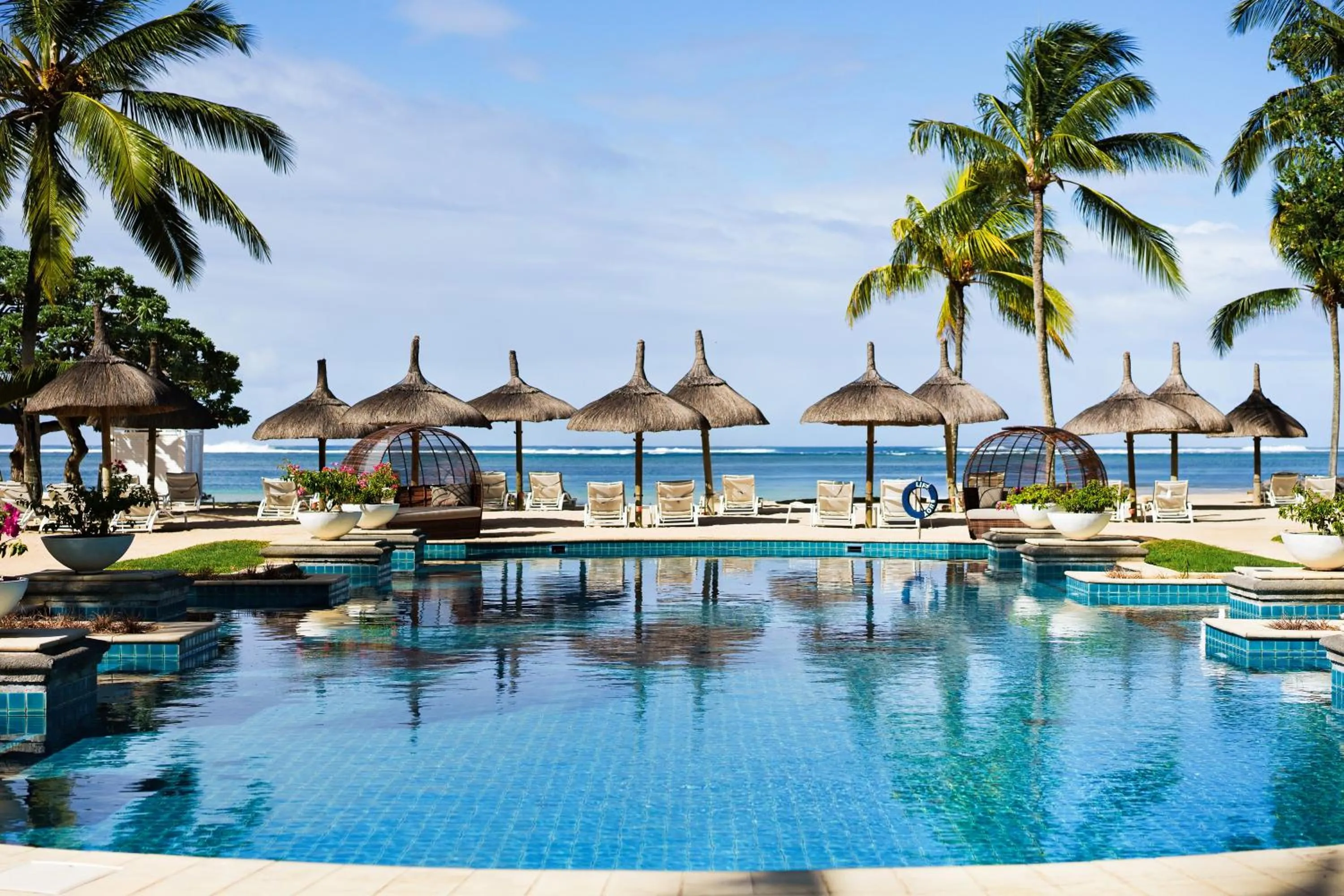 Pool view in Heritage Le Telfair Golf & Wellness Resort