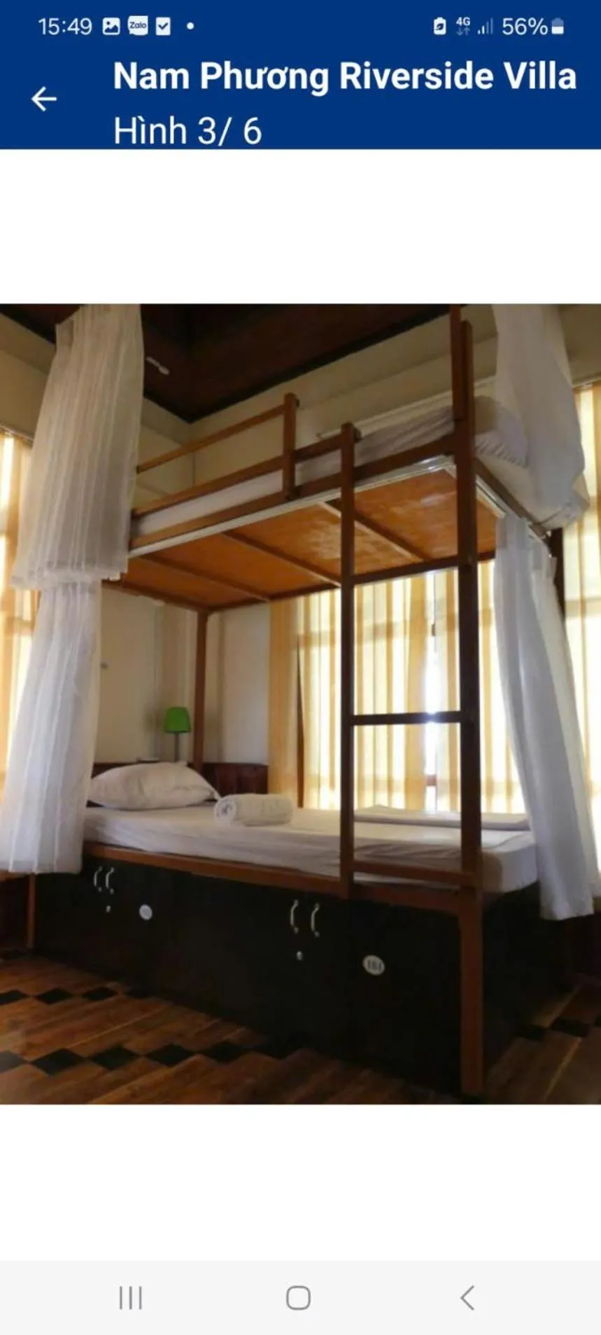 Bed in Nam Phương Riverside Villa