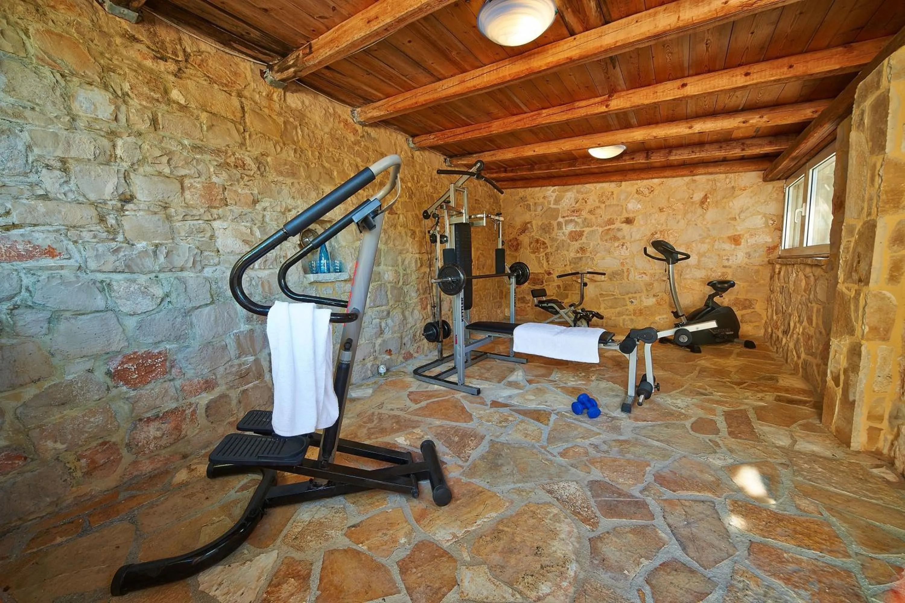 Fitness centre/facilities in Villas Cavo Marathia