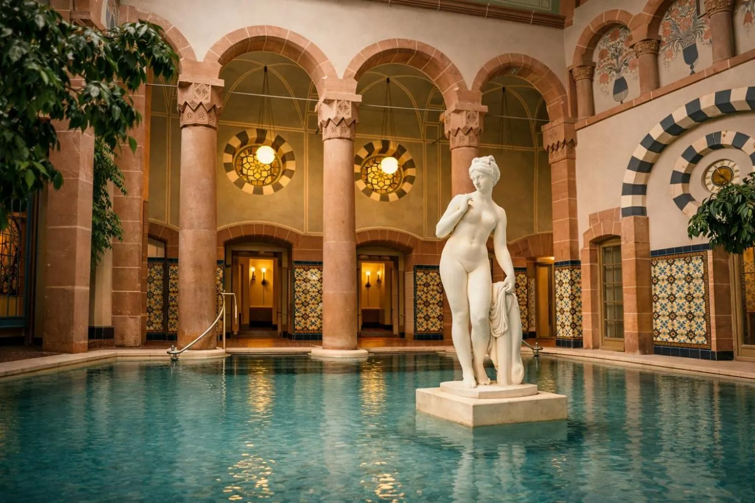 Swimming pool in Mokni's Palais Hotel & SPA