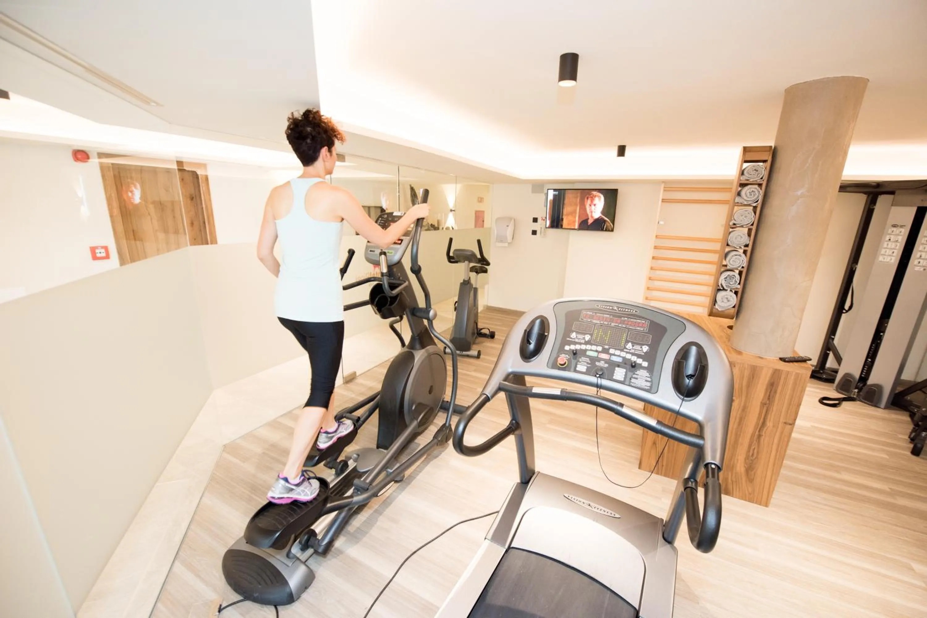 Fitness centre/facilities in Hotel Pinei