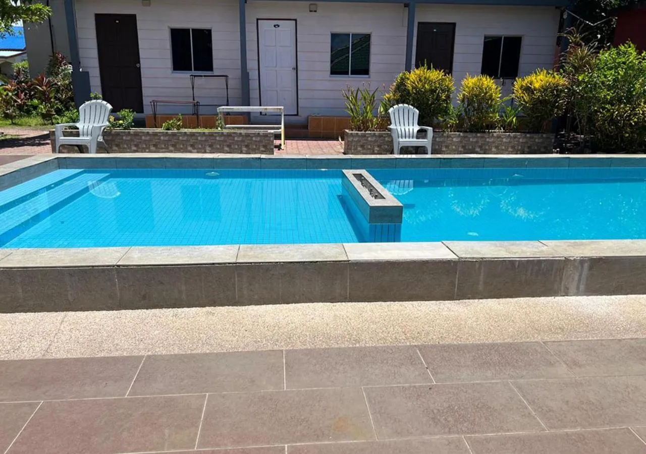 Pool view in D'Lima Beach Inn