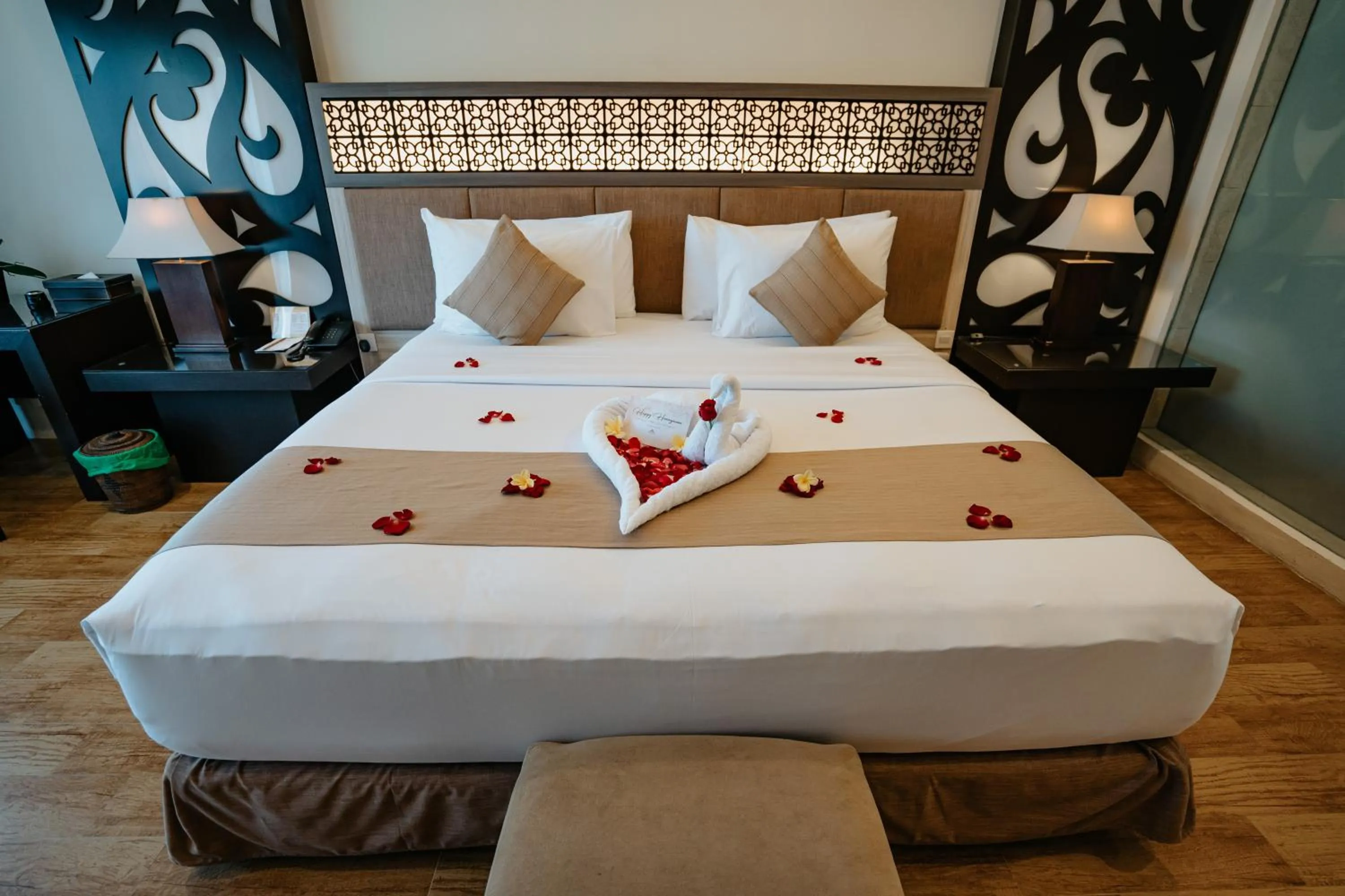 Bedroom, Bed in Villa Kayu Raja