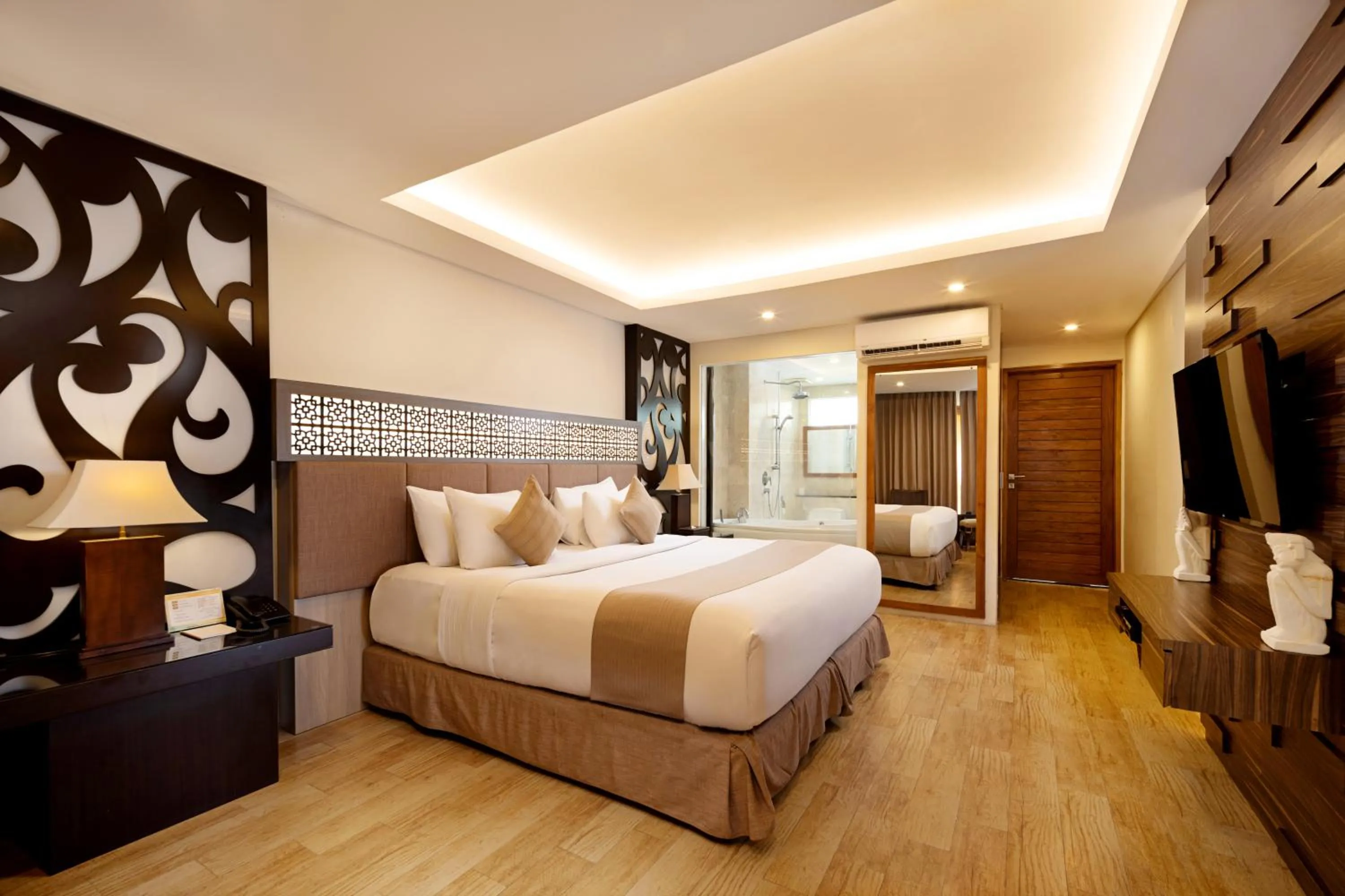 Bedroom, Bed in Villa Kayu Raja