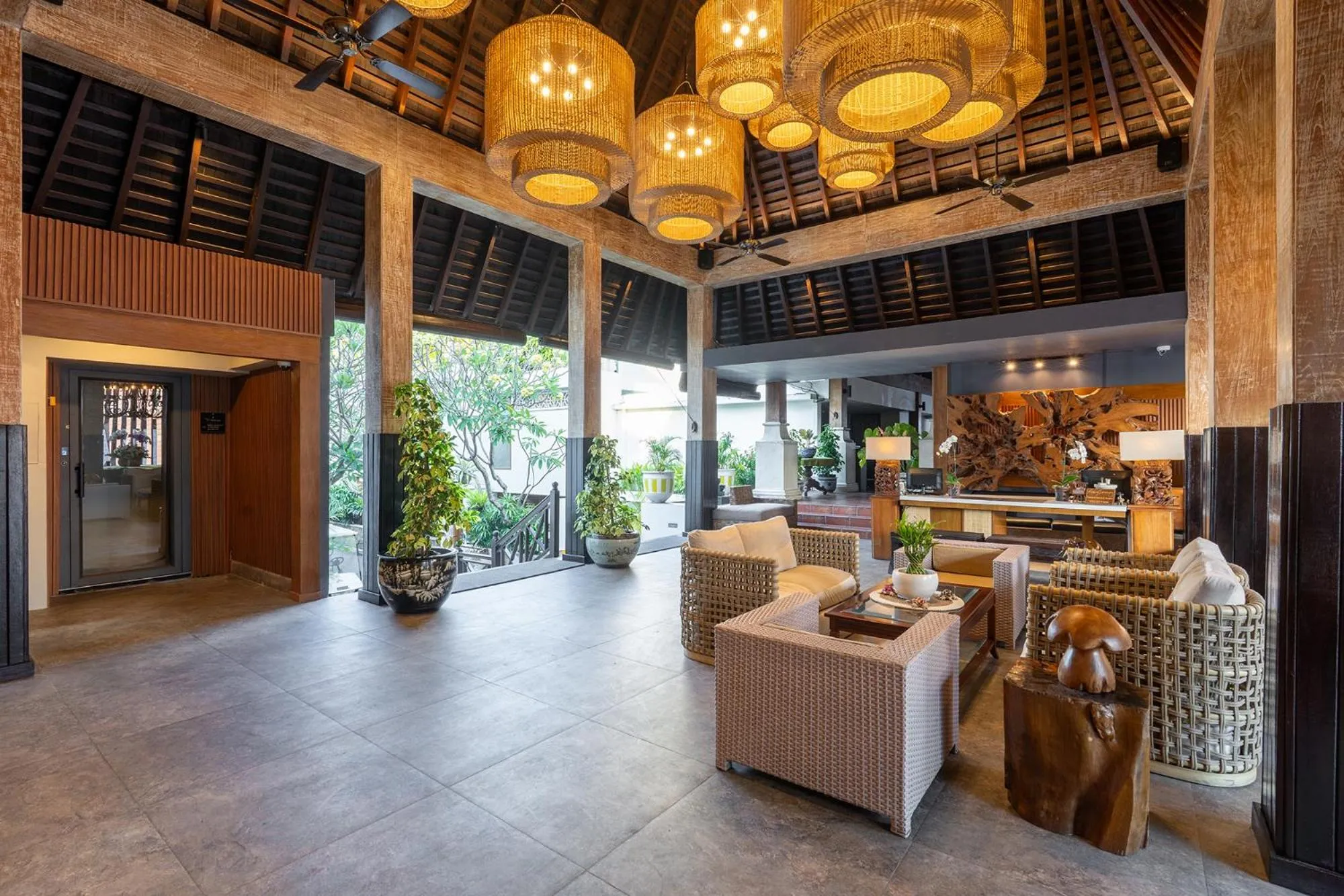 Lobby or reception in Villa Kayu Raja
