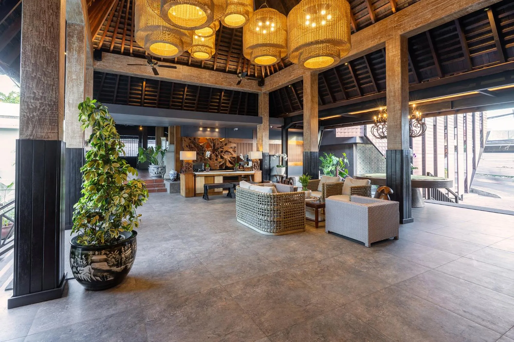 Lobby or reception in Villa Kayu Raja