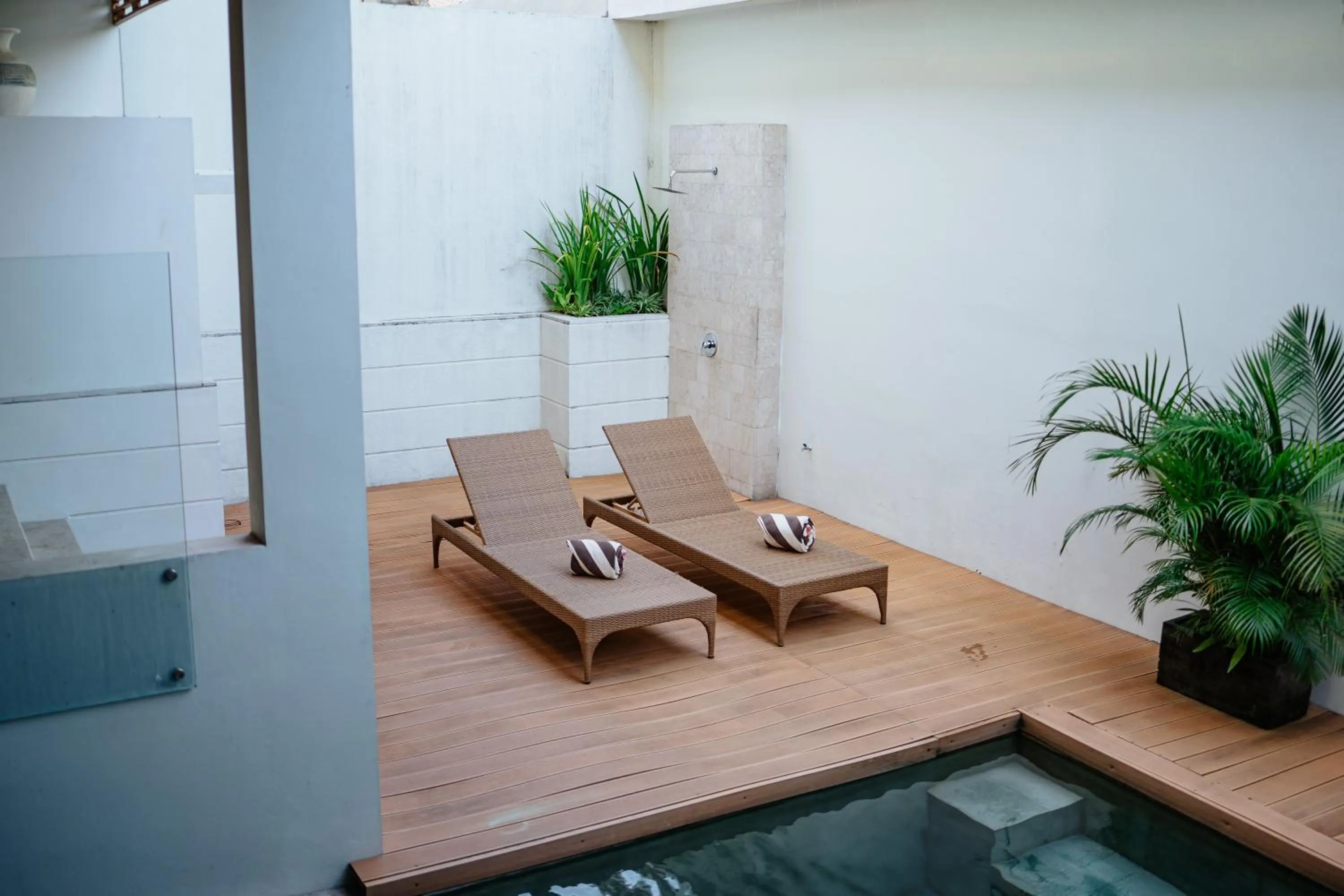 Pool view in Villa Kayu Raja