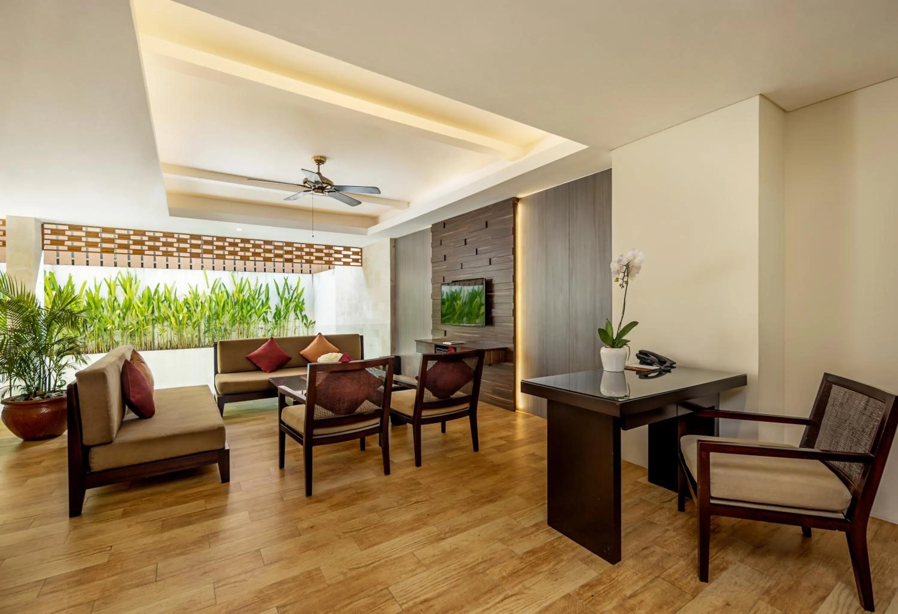 Living room in Villa Kayu Raja