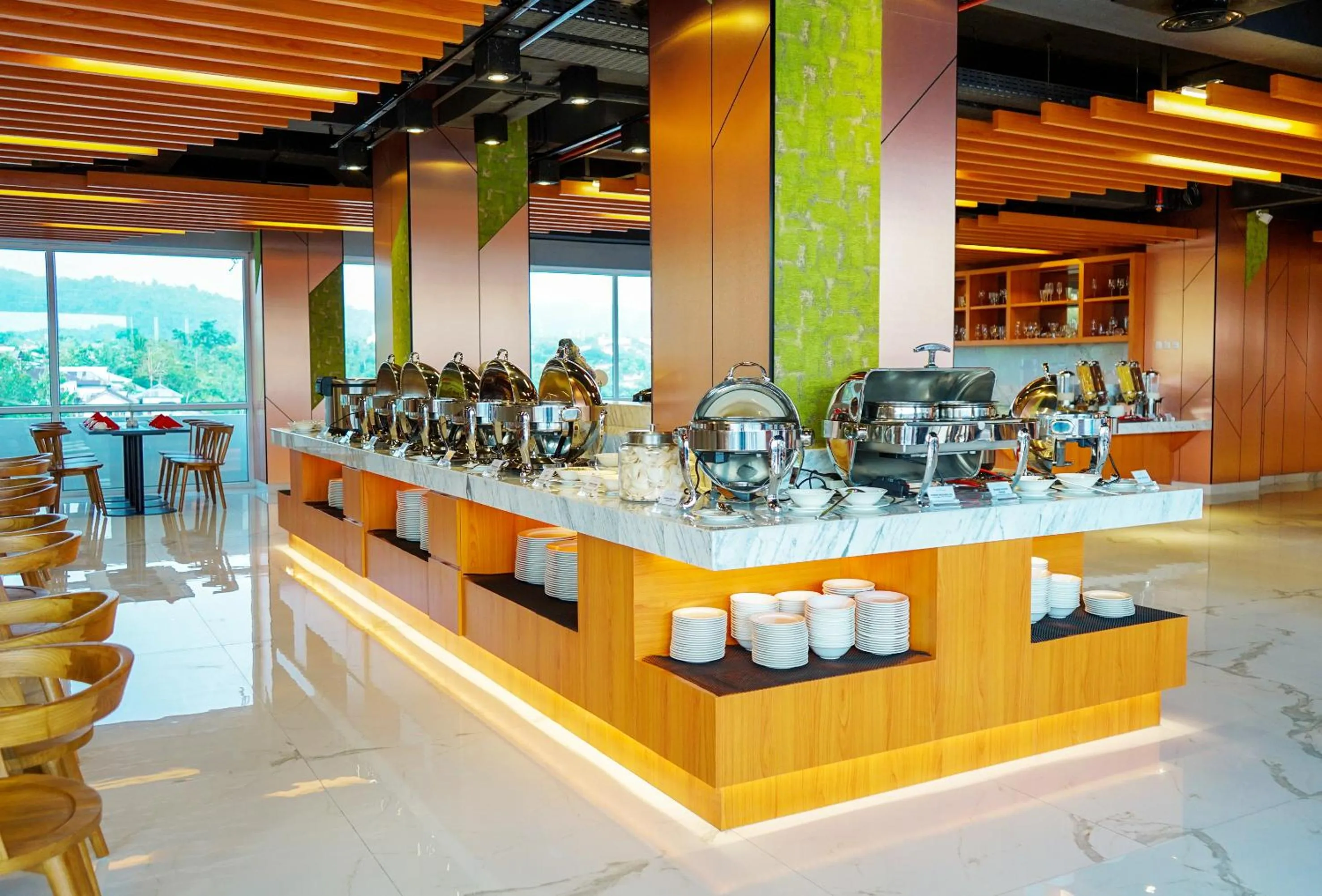 Buffet breakfast in Hotel Santika Premiere Ambon