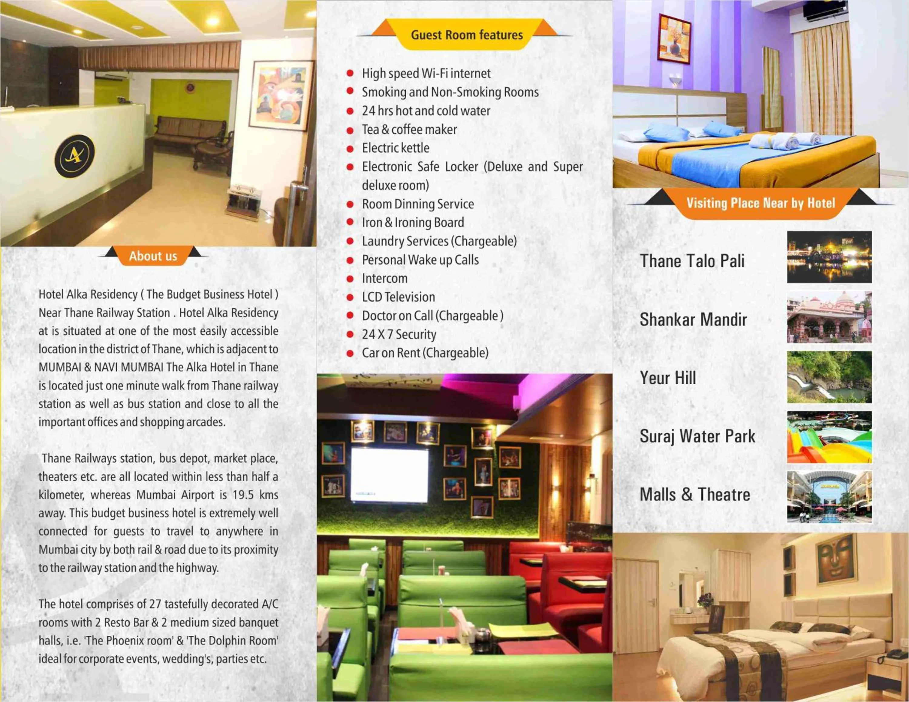 Logo/Certificate/Sign in Hotel Alka Residency