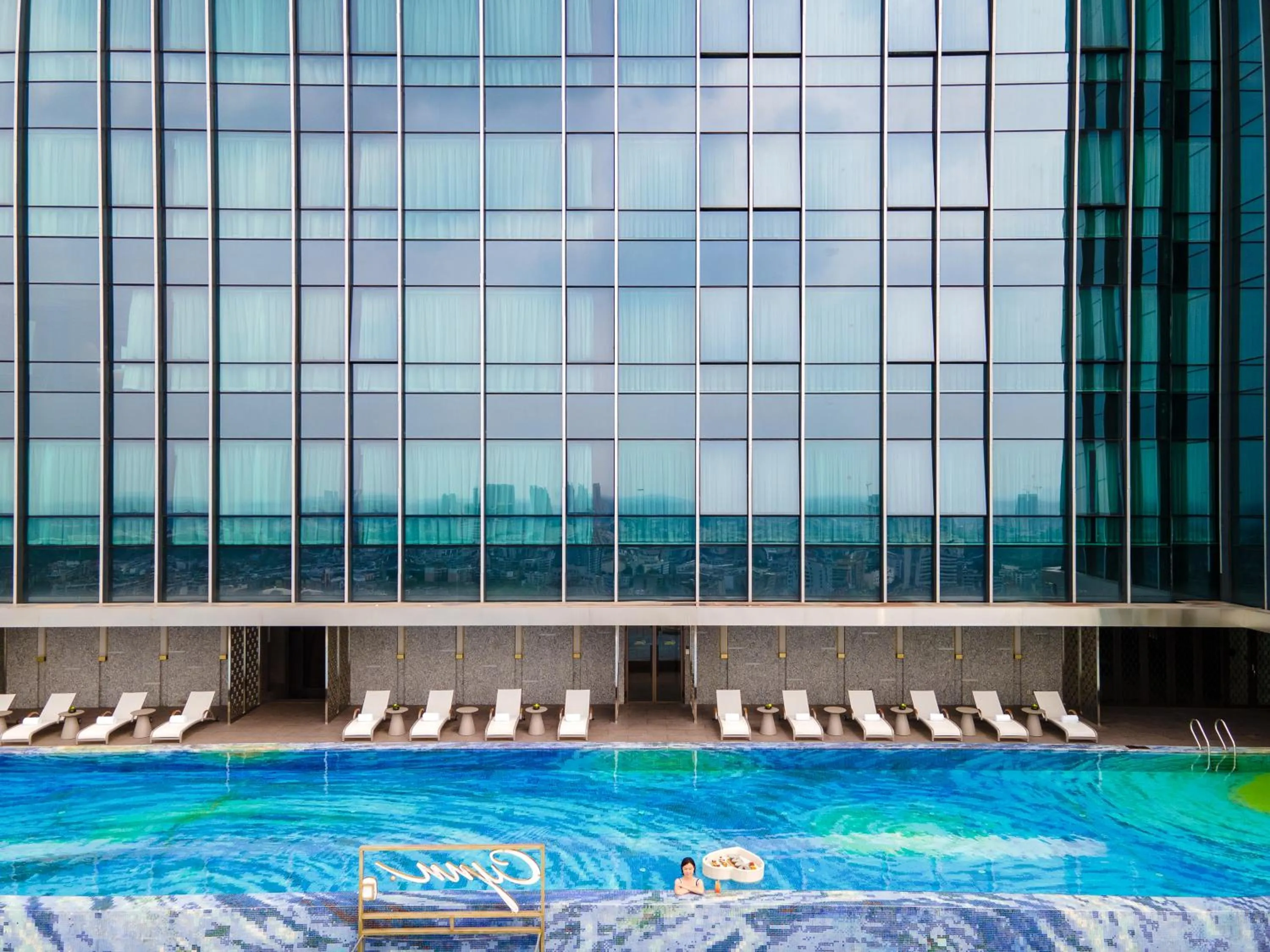 Pool view in CYNN XANADU Hotel Chengdu