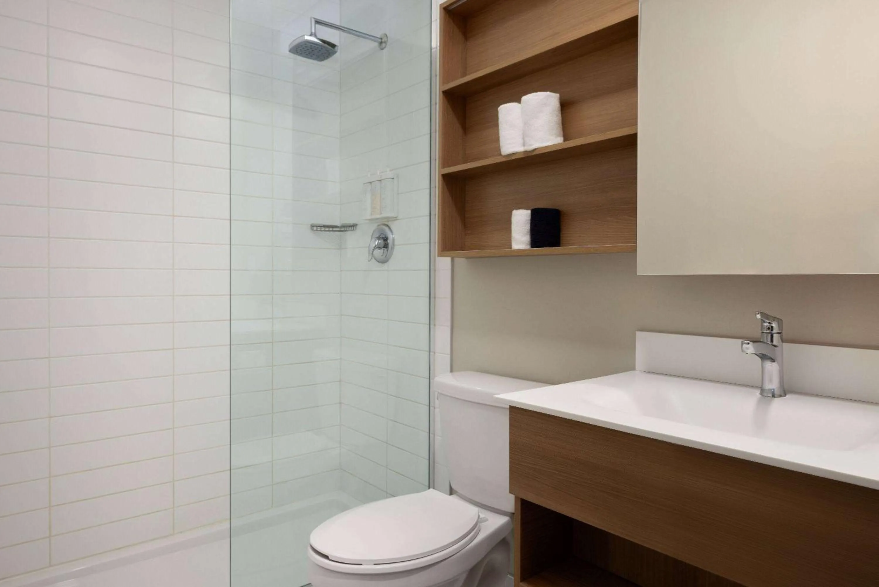 Bathroom in Microtel Inn & Suites by Wyndham Val-d Or