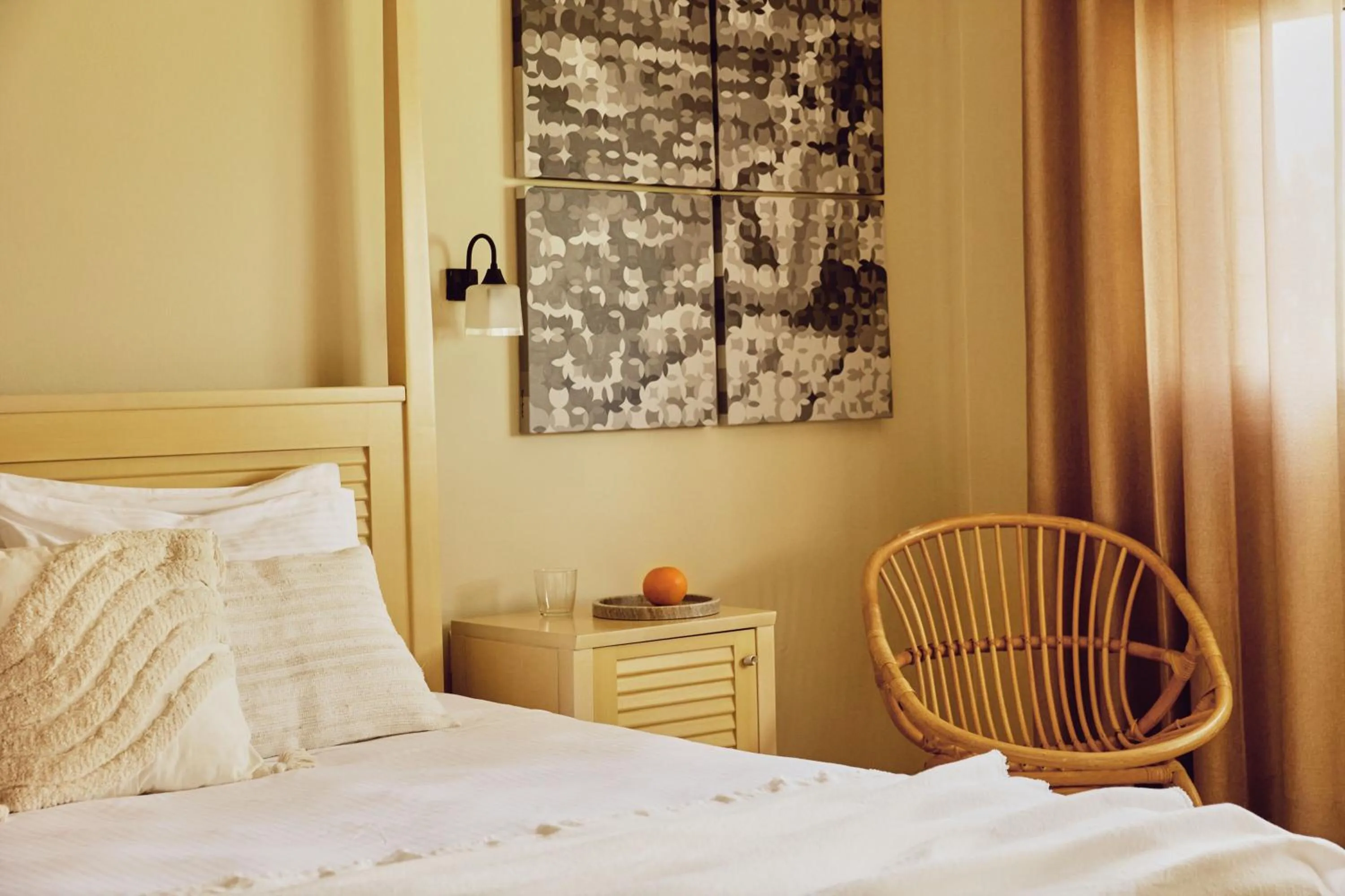 Bed in Agali Hotel Paxos