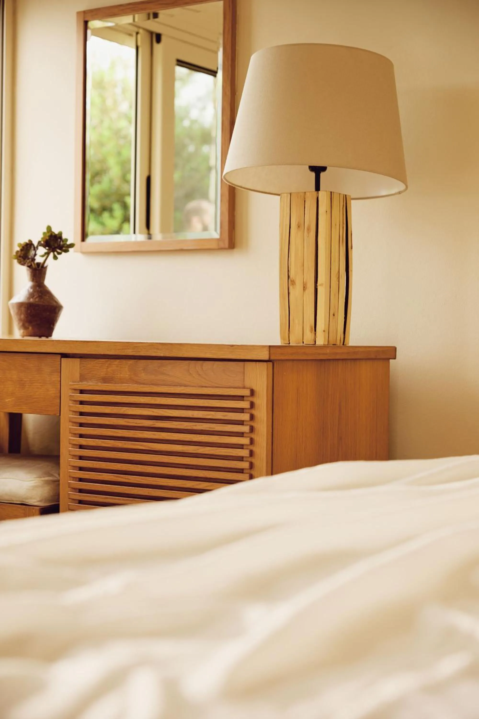 Bed in Agali Hotel Paxos