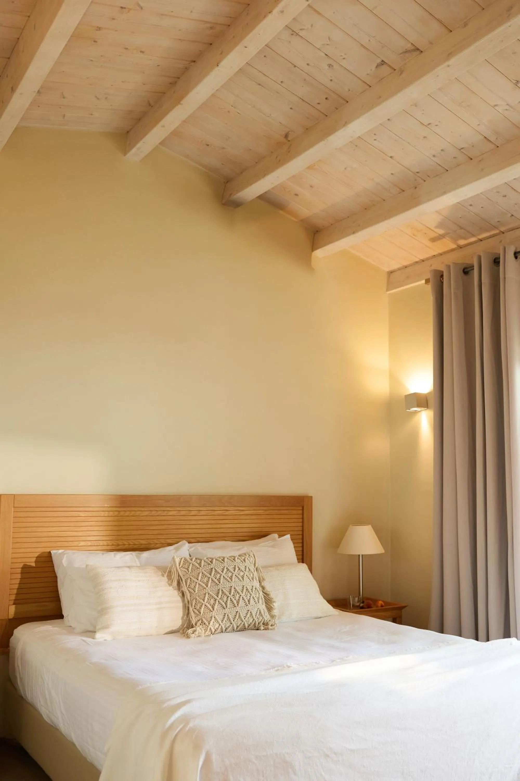 Bed in Agali Hotel Paxos