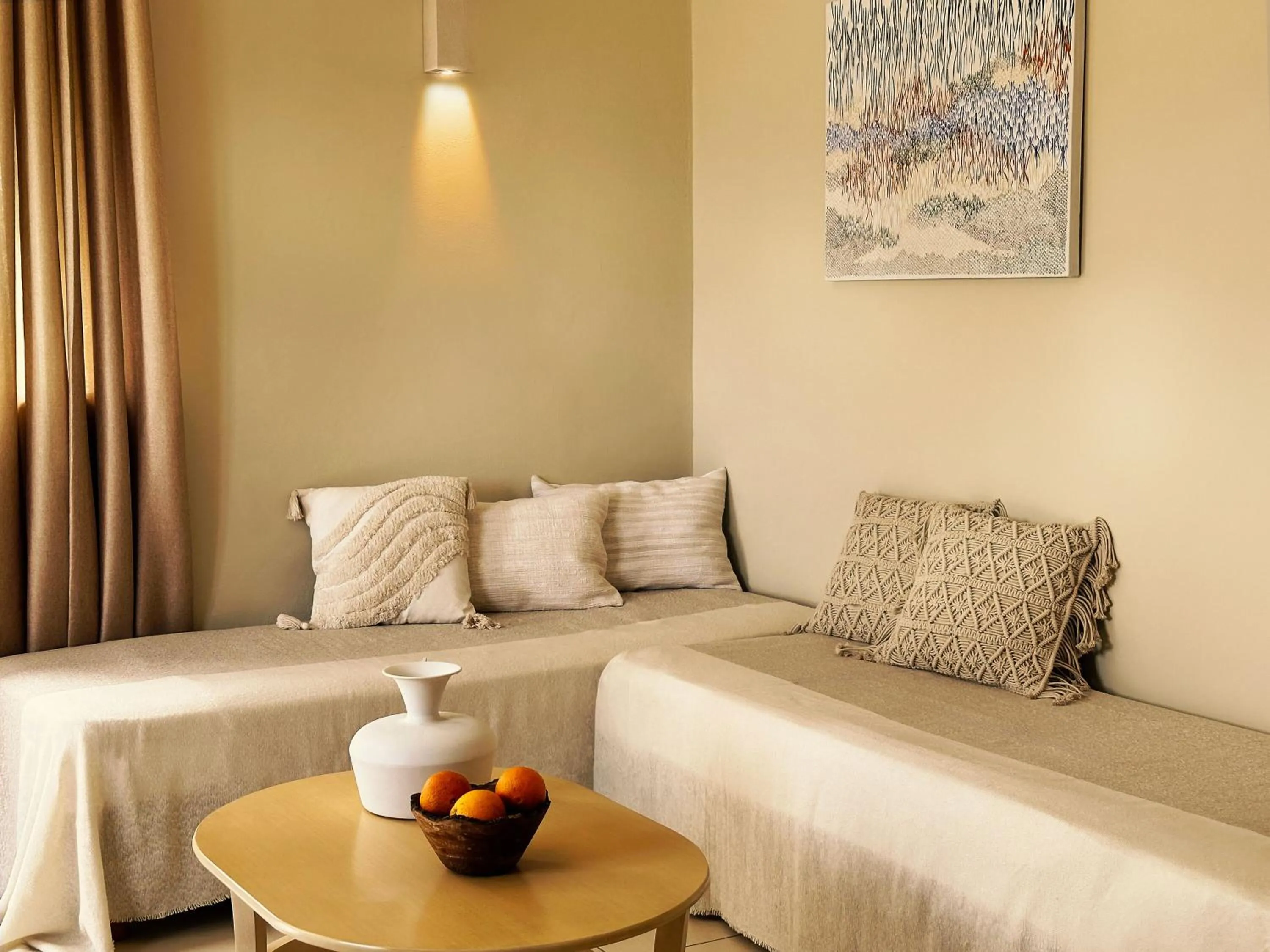 Seating area in Agali Hotel Paxos