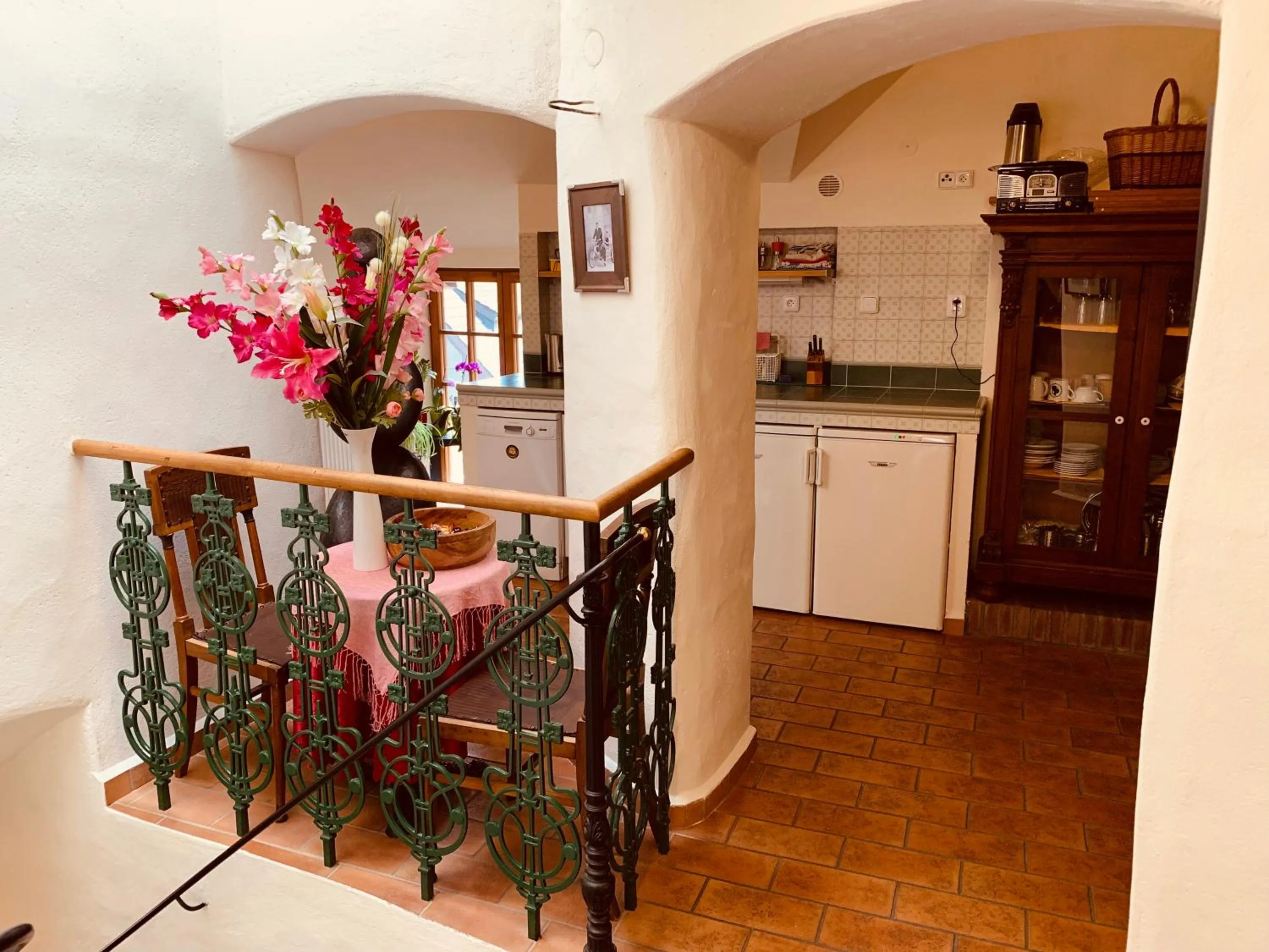 Communal kitchen in Penzion Kapr