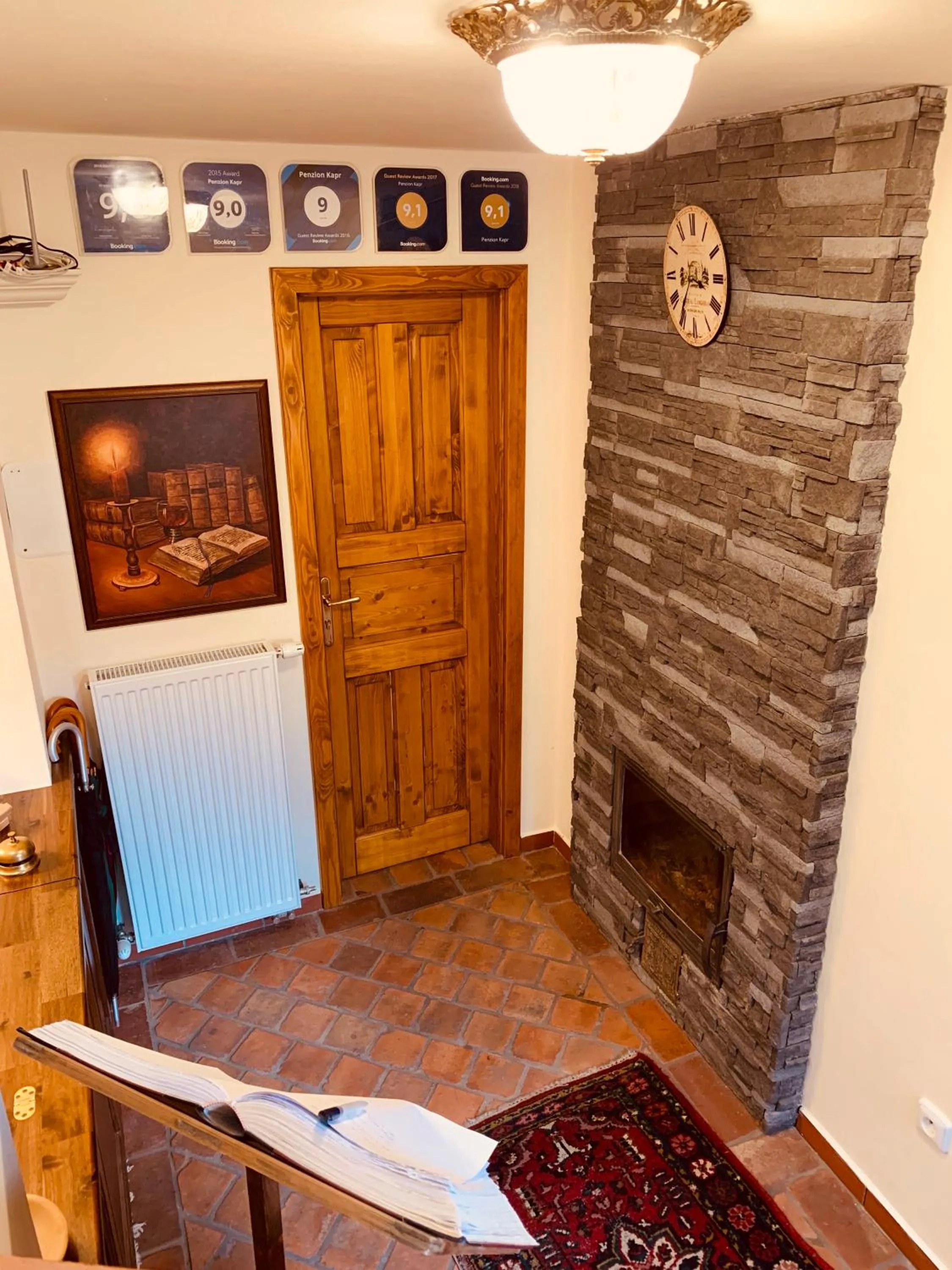 Lobby or reception in Penzion Kapr