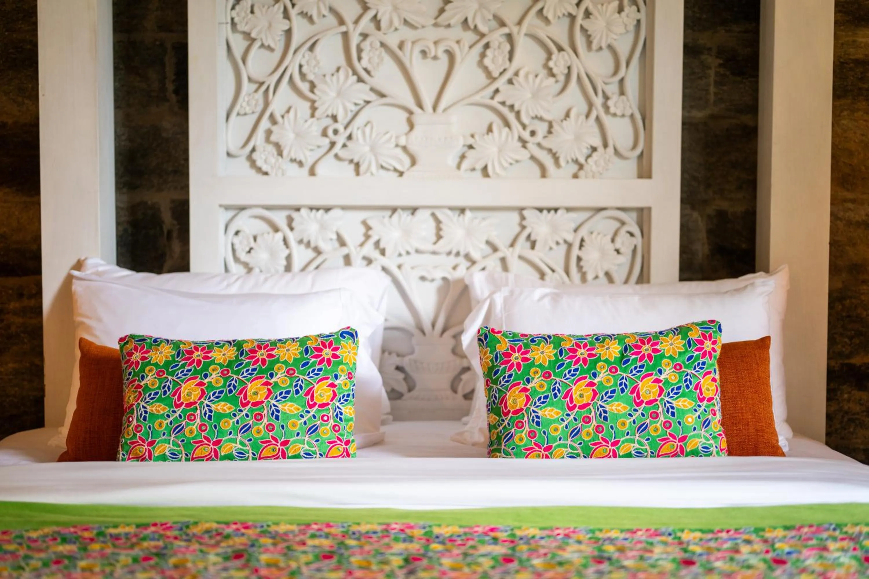 Bed in Aathma Colombo House