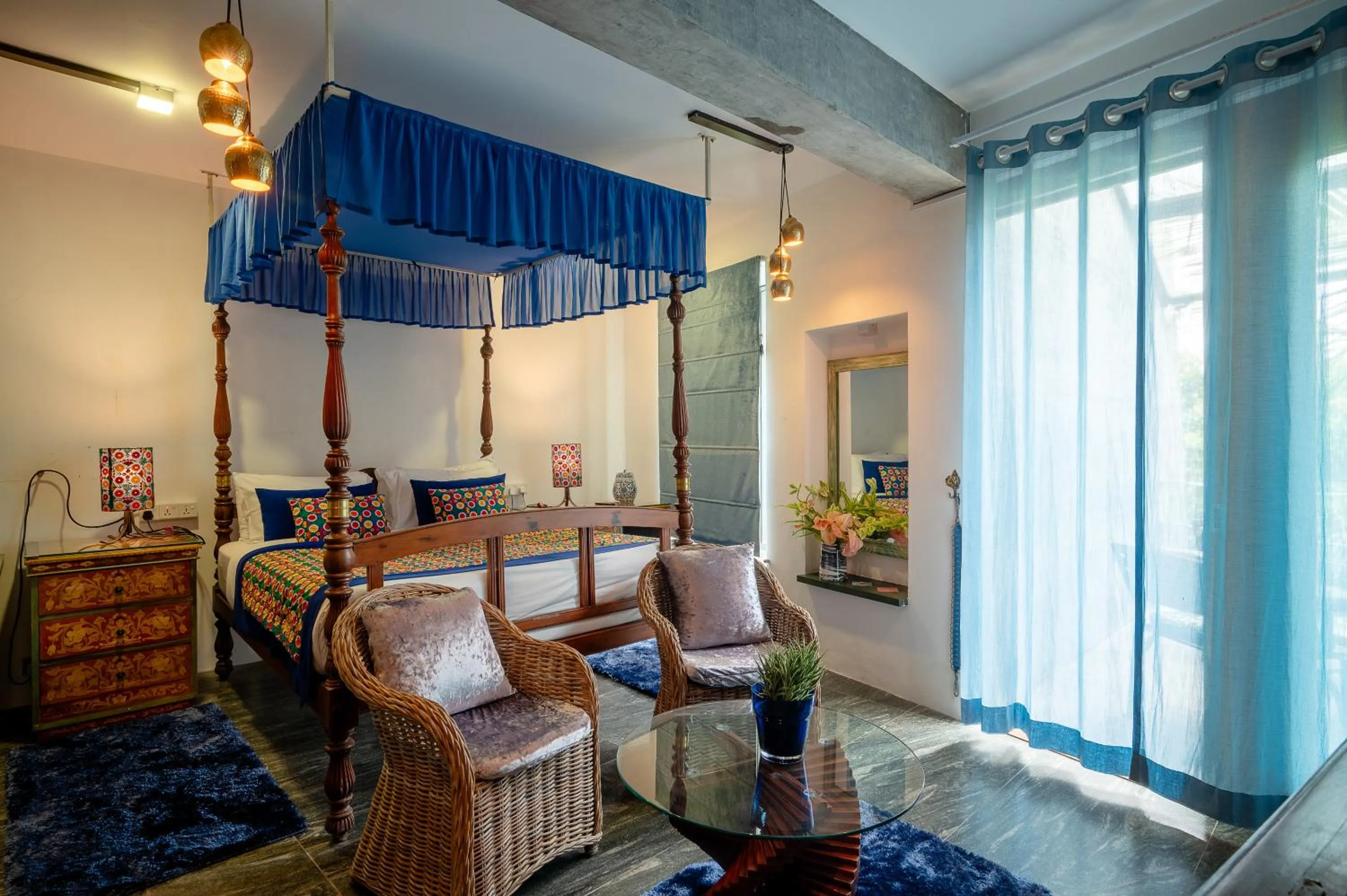 Bed in Aathma Colombo House