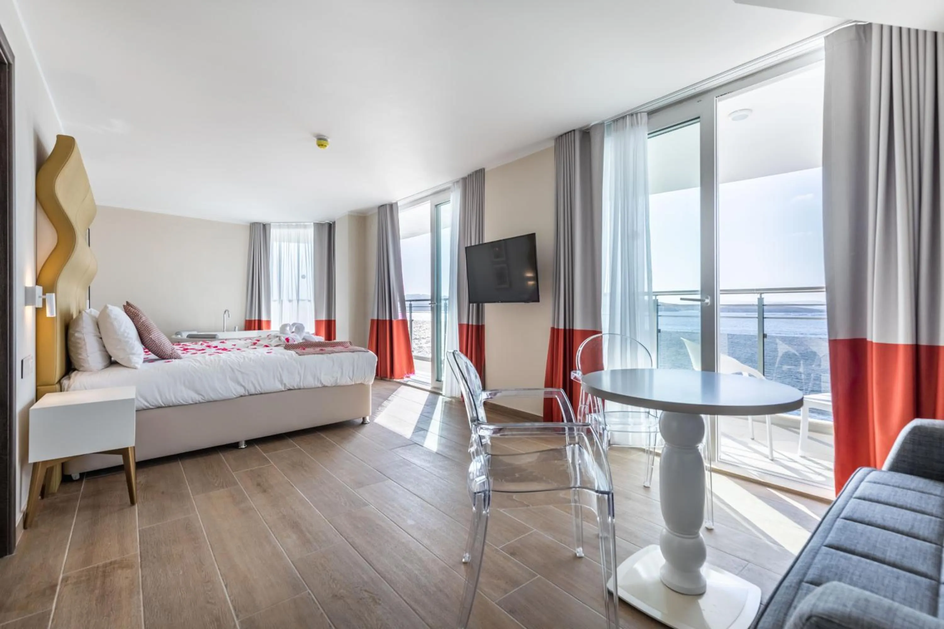 Bedroom, Bed in Seaview Hotel - Adults Only 16 Plus