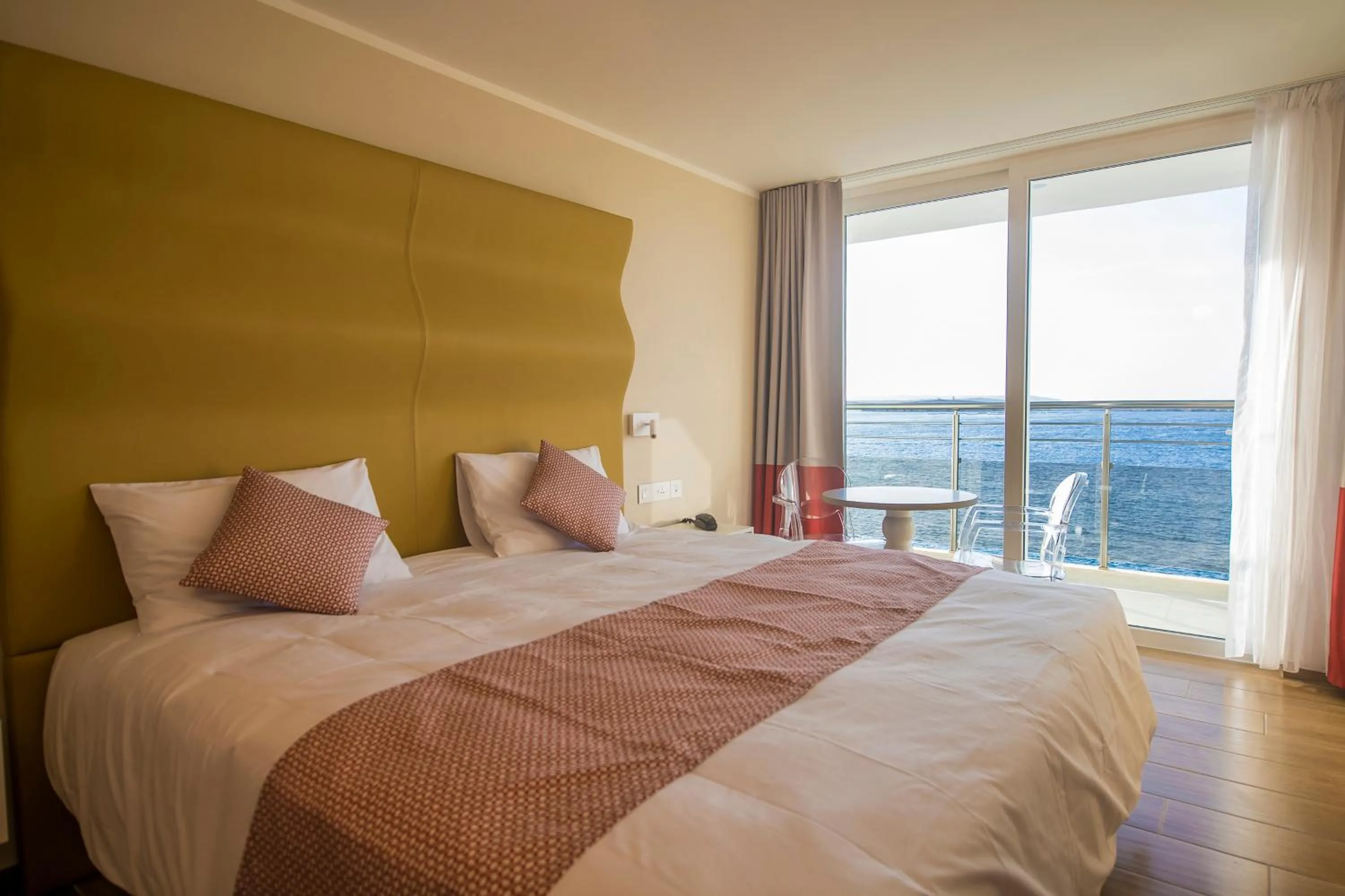 Balcony/Terrace, Bed in Seaview Hotel - Adults Only 16 Plus