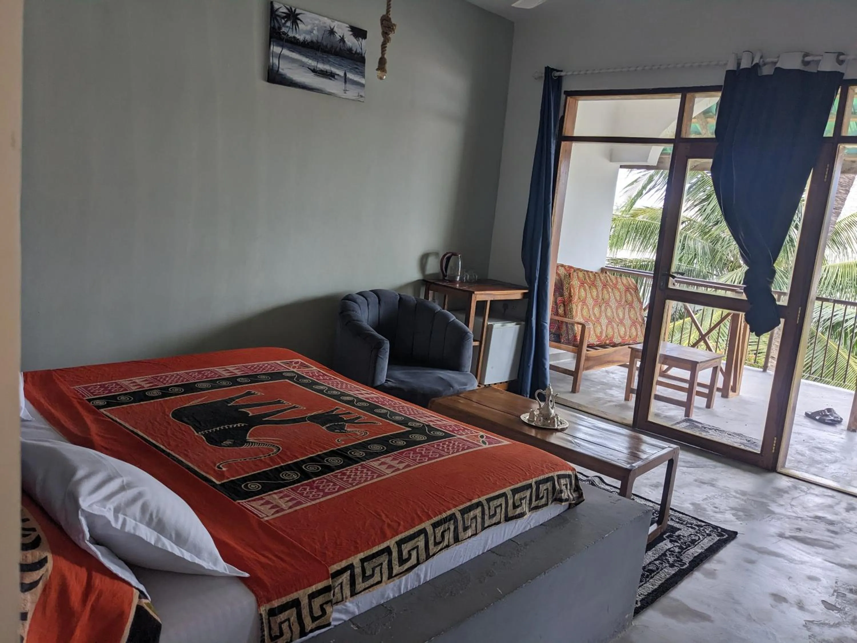 Living room, Bed in Kivulini Lodge and Restaurant