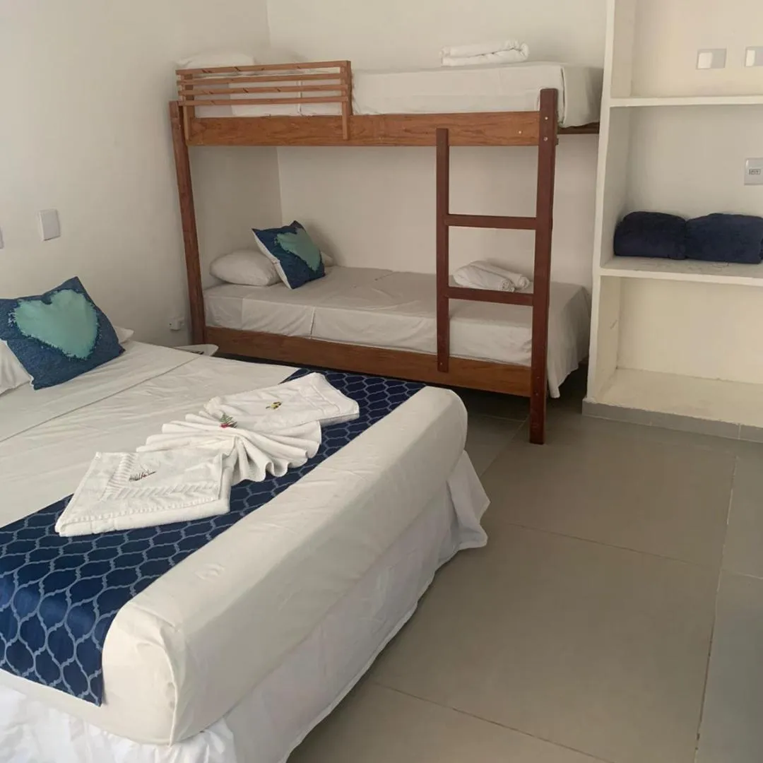 Bed in Pousada Mediterrânea