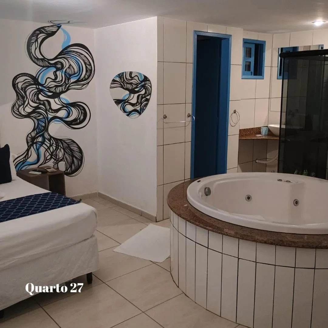 Bed in Pousada Mediterrânea