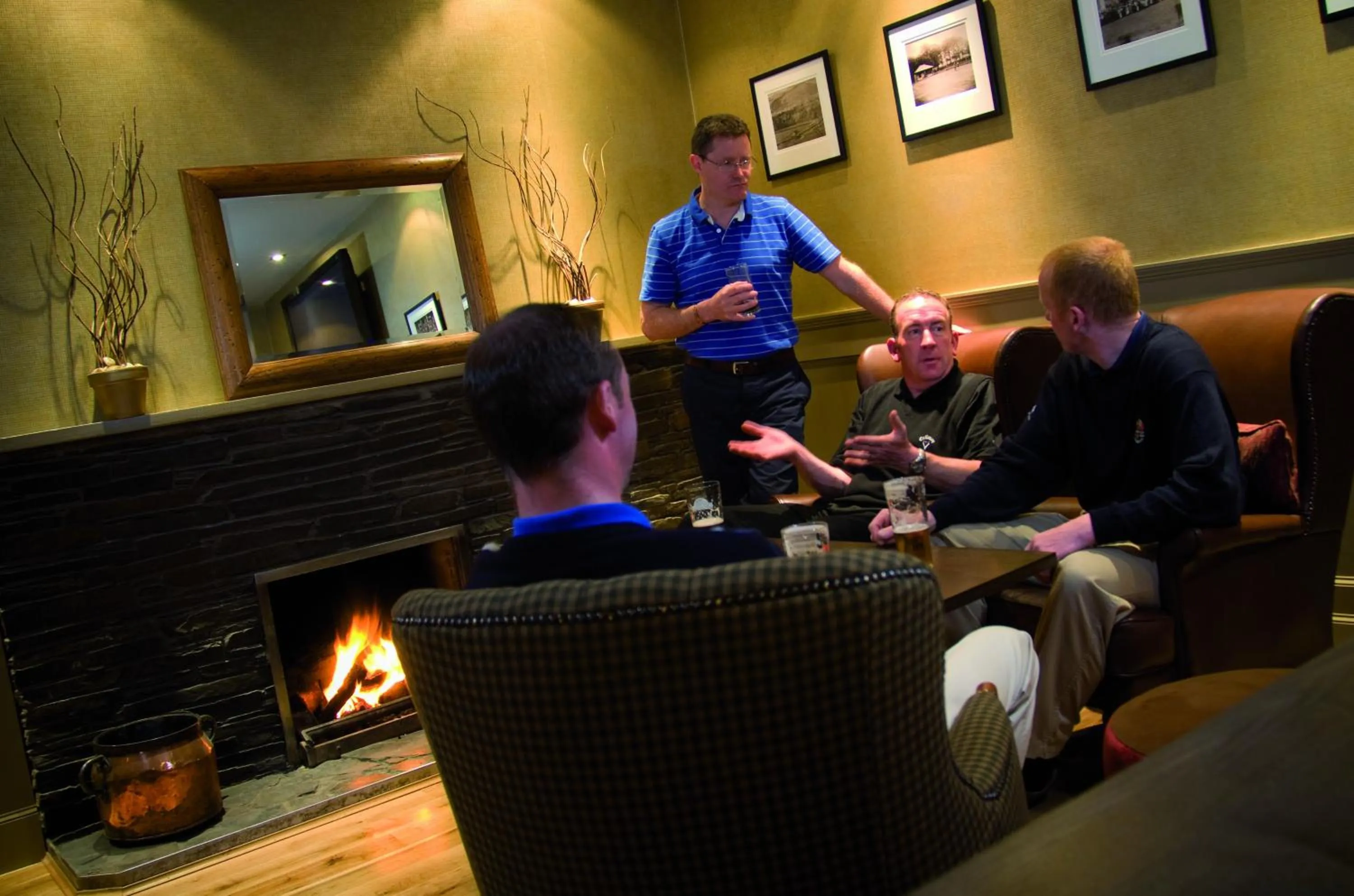 group of guests in The Tontine Hotel