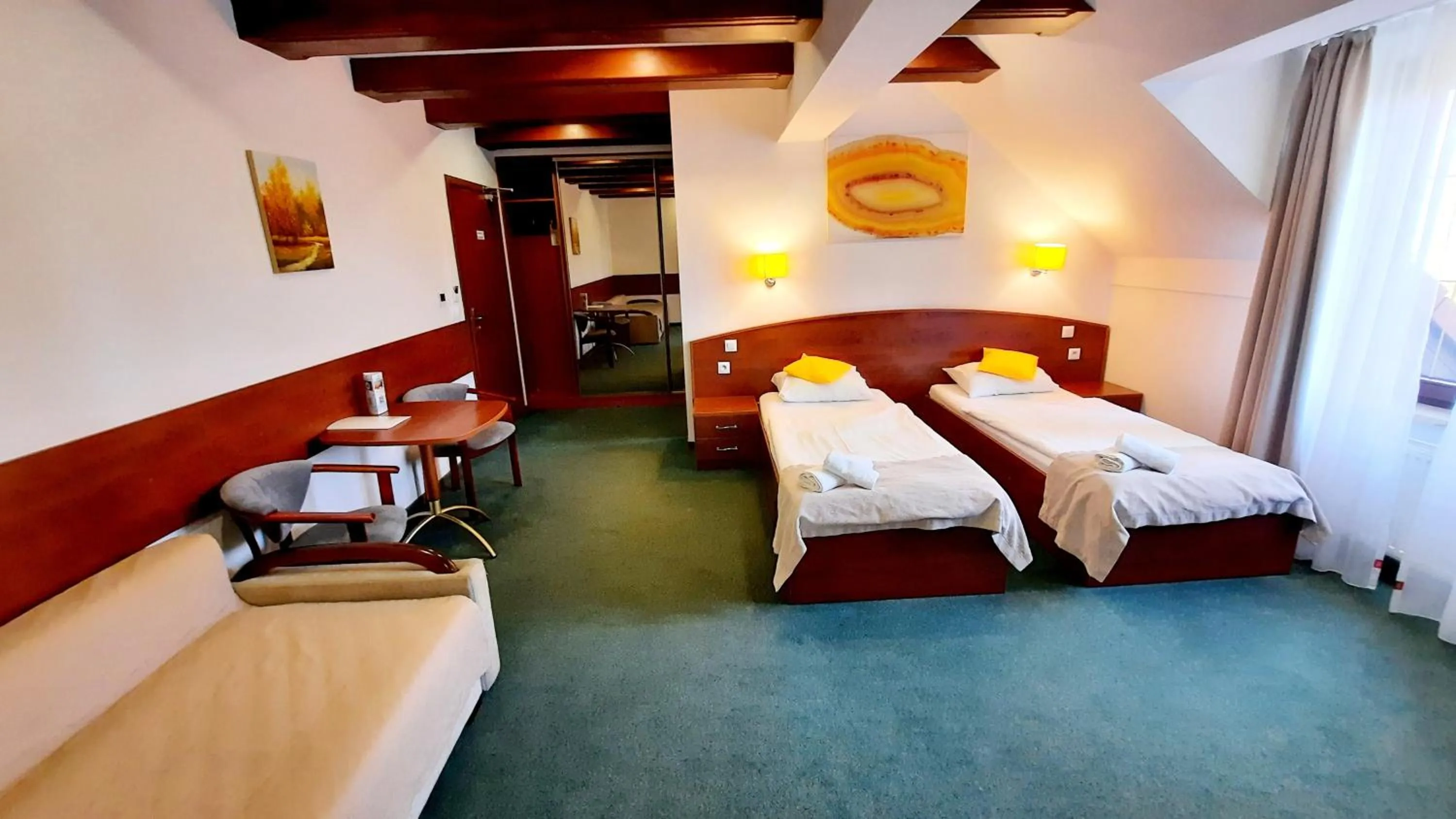 Bed in Malachit Karpacz SPA Hotel