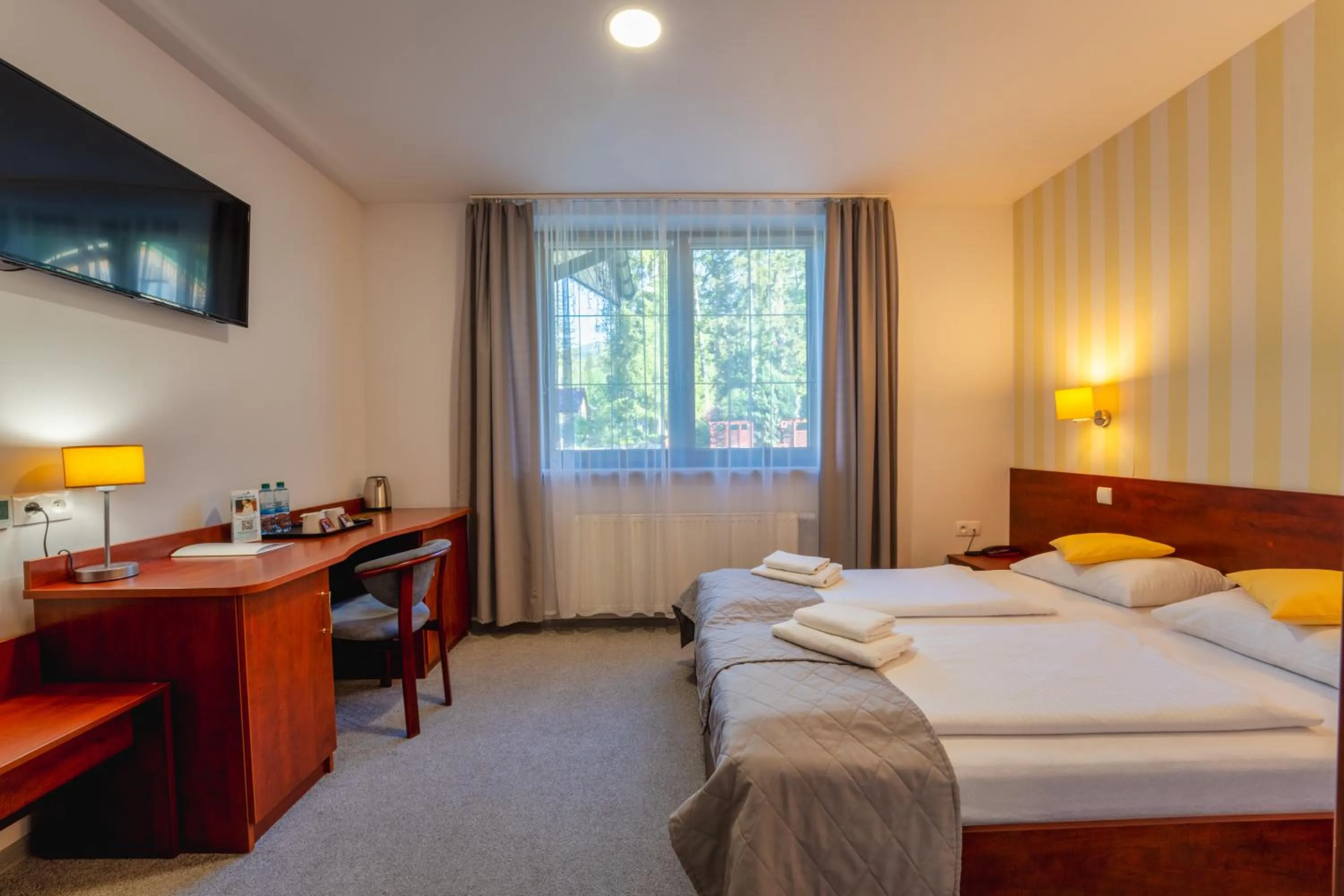 Bed in Malachit Karpacz SPA Hotel