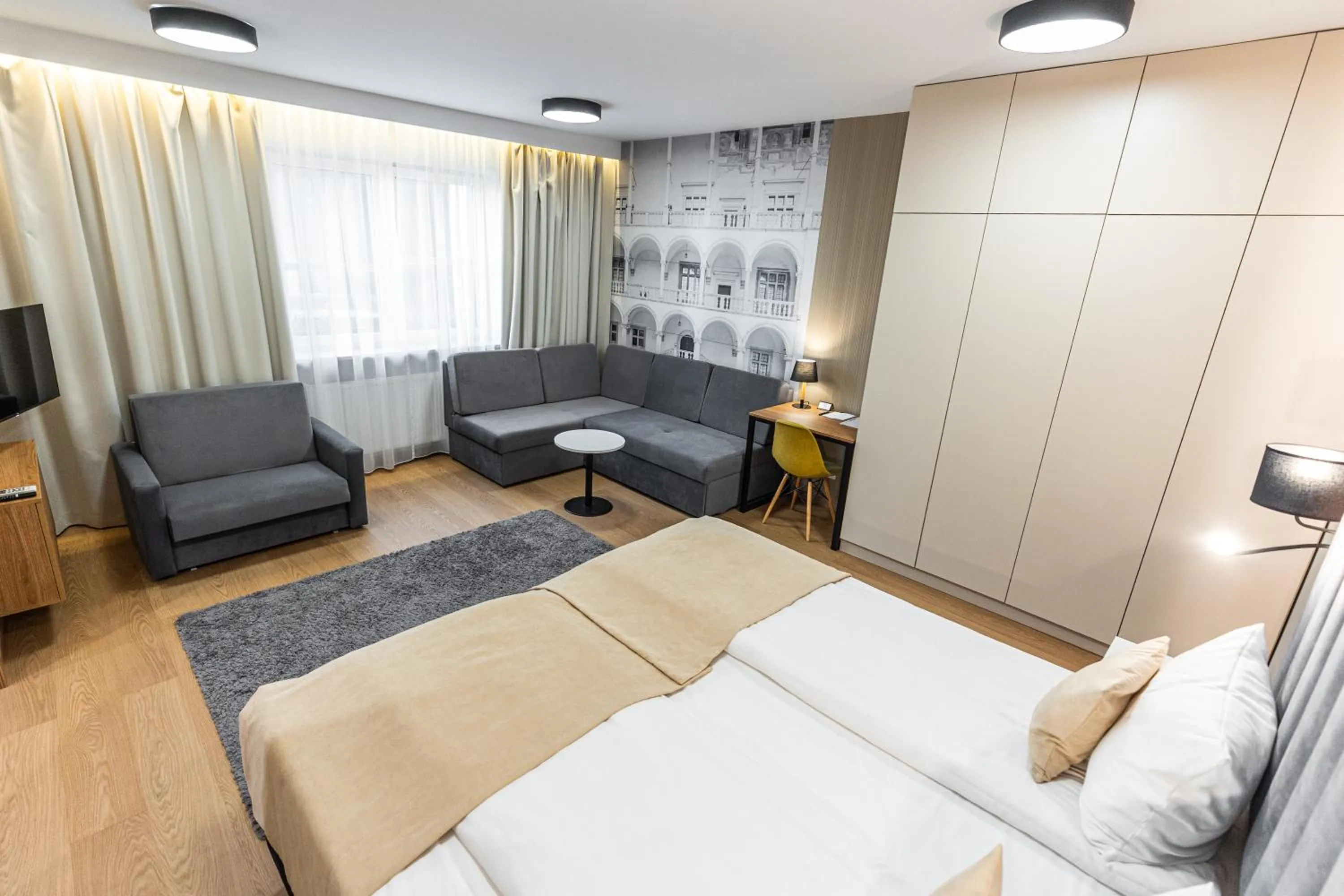 Bed in K4 APARTHOTEL KRAKÓW