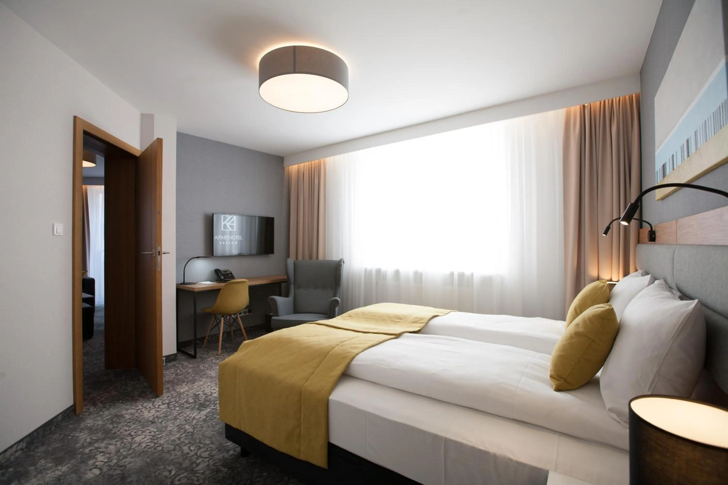 Bed in K4 APARTHOTEL KRAKÓW