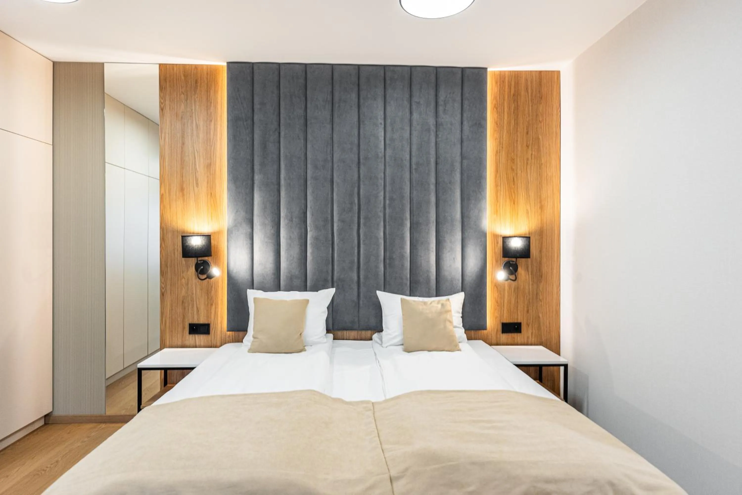 Bed in K4 APARTHOTEL KRAKÓW