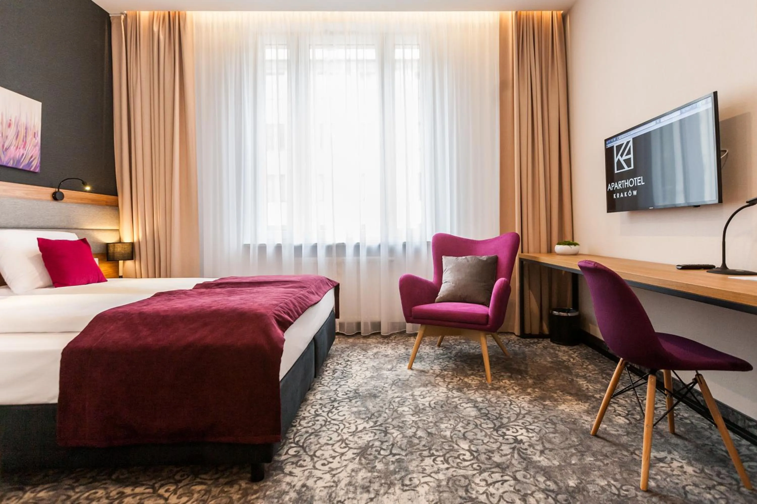 Bed in K4 APARTHOTEL KRAKÓW