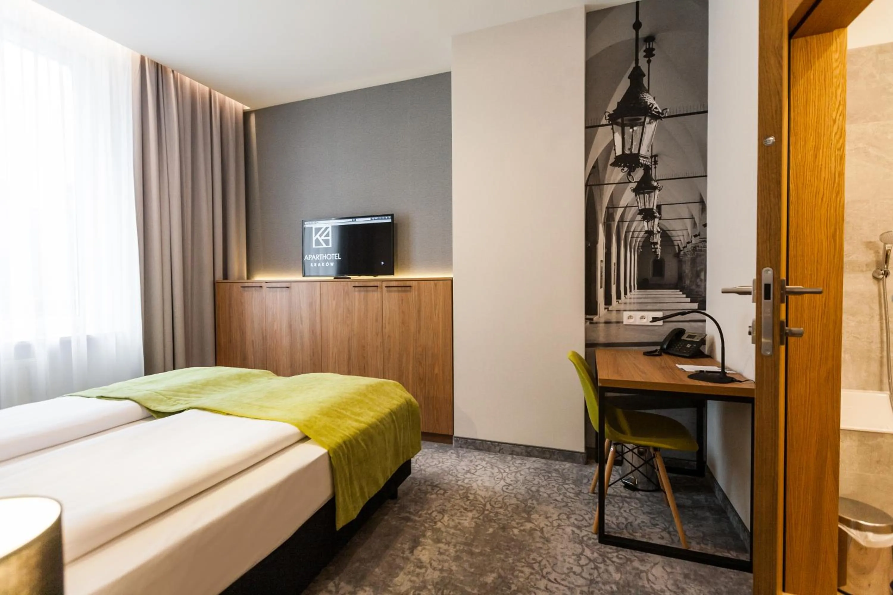 Bed in K4 APARTHOTEL KRAKÓW