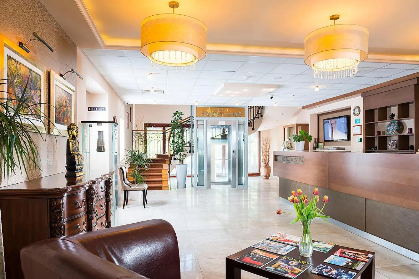 Lobby or reception in Aventinus Hotel