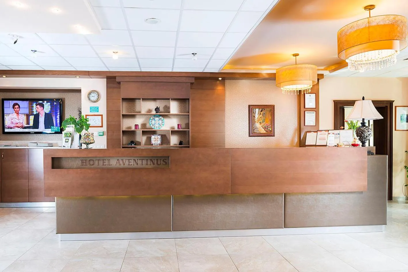 Lobby or reception in Aventinus Hotel