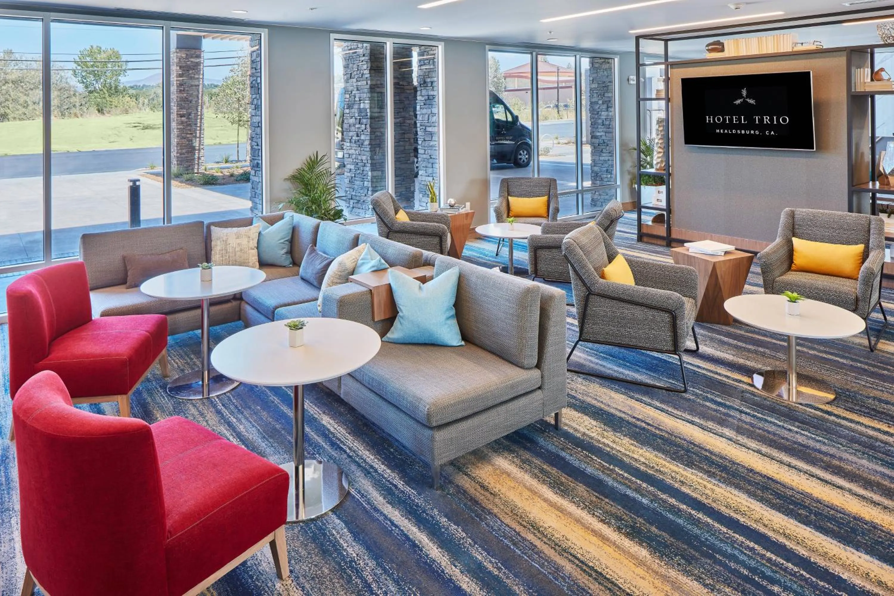 Lobby or reception in Hotel Trio Healdsburg
