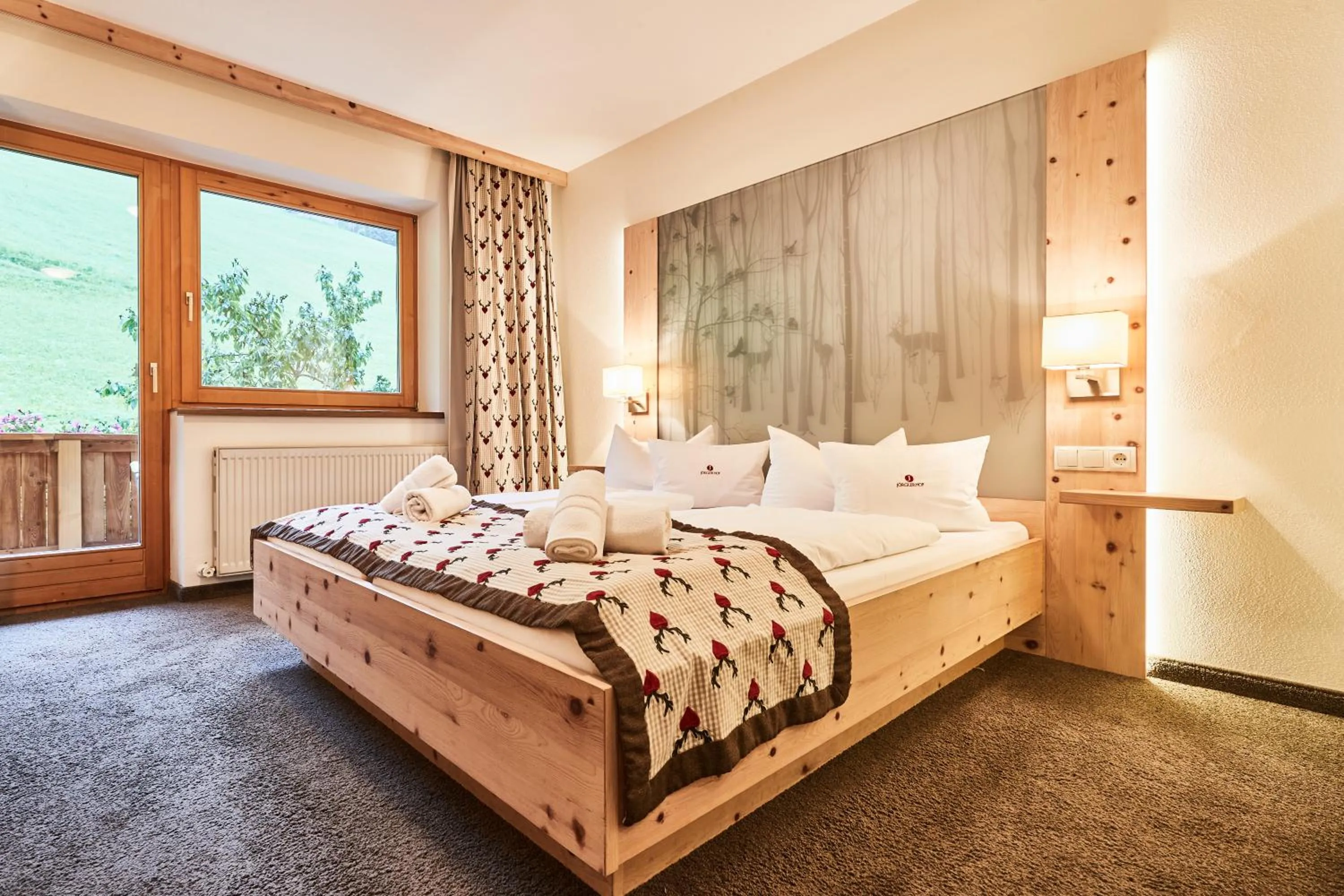 Bed in Ferienhotel Jörglerhof