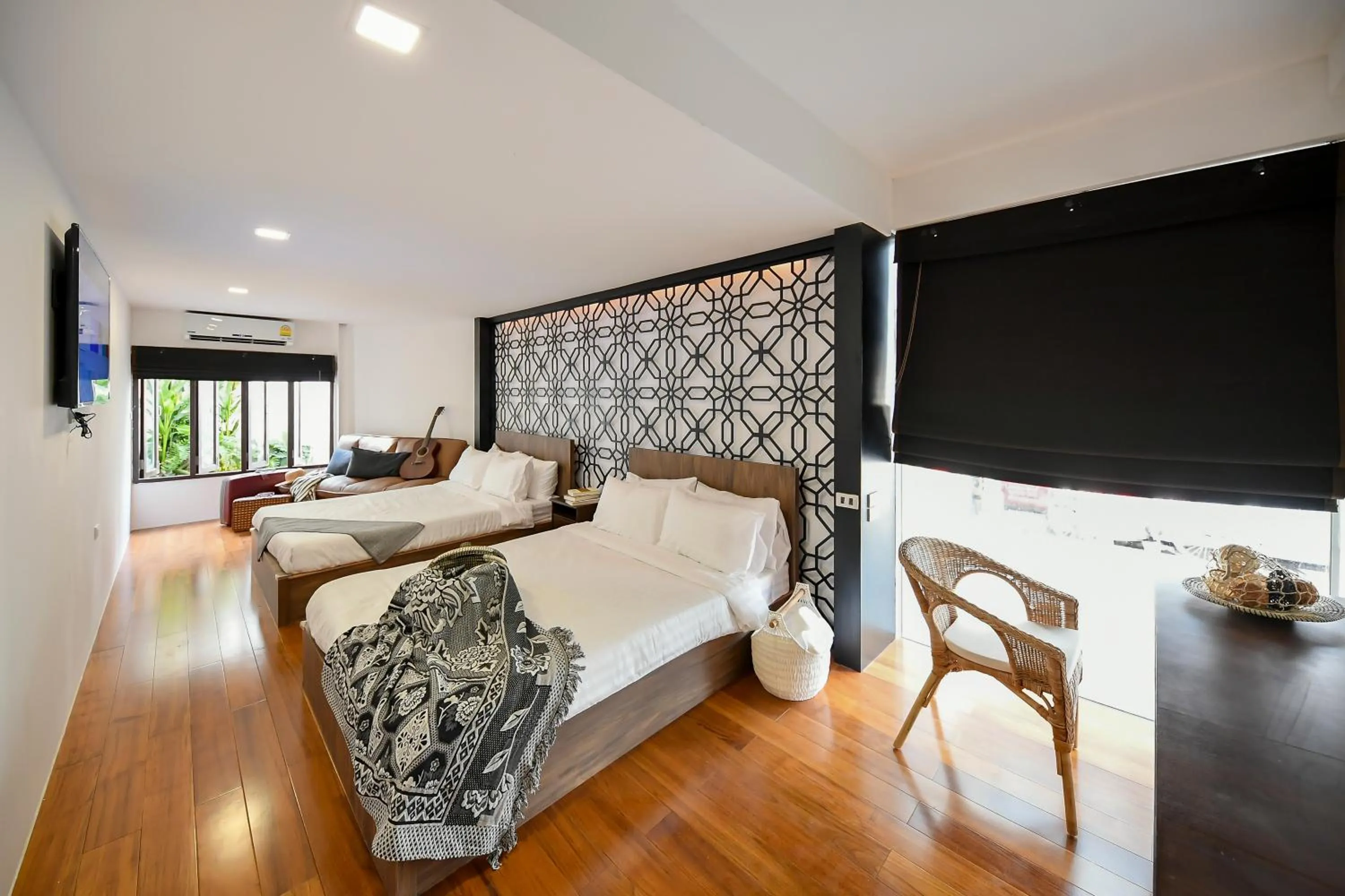 Photo of the whole room, Bed in Siam Nitra Boutique Hotel