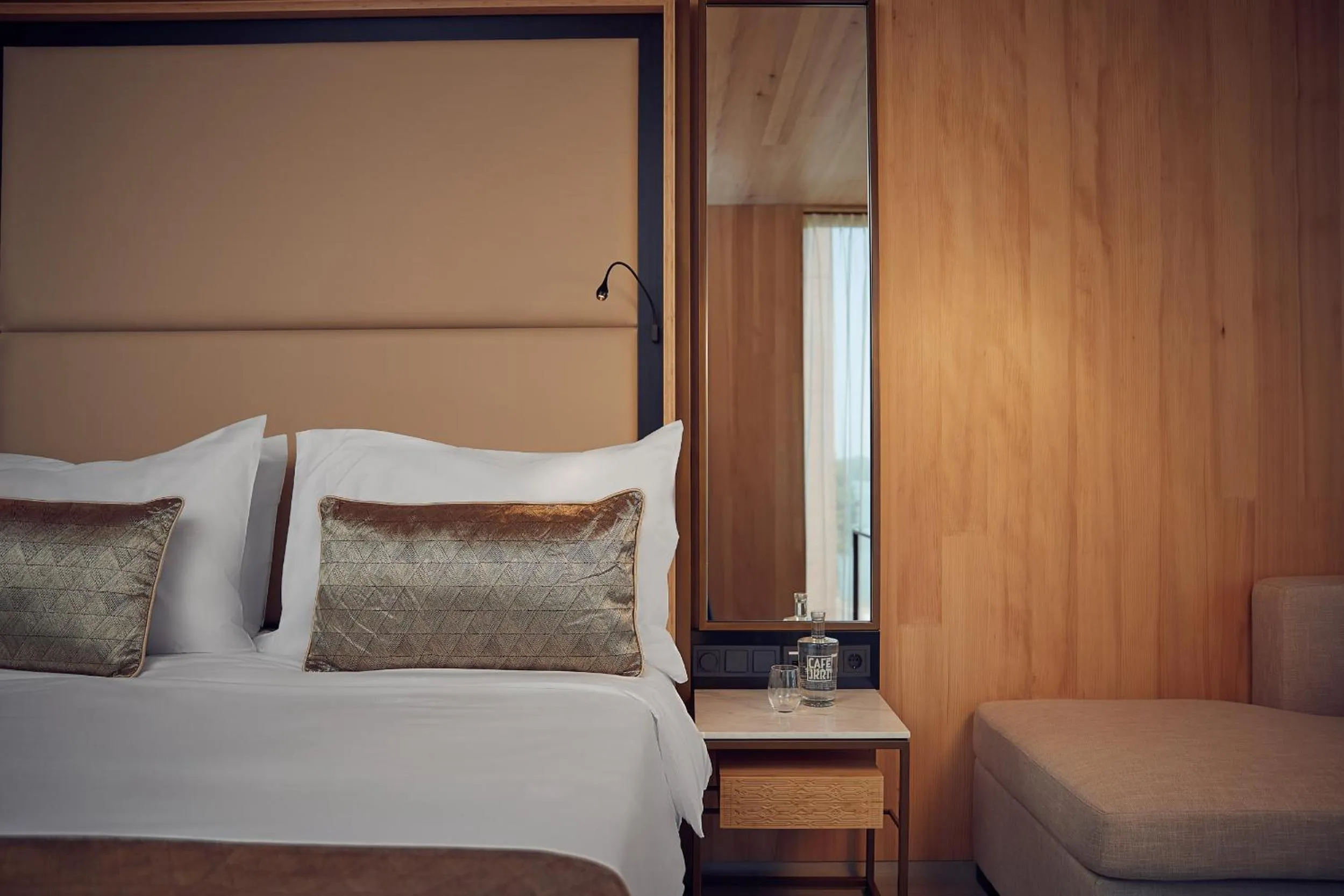 Decorative detail, Bed in Hotel Jakarta Amsterdam