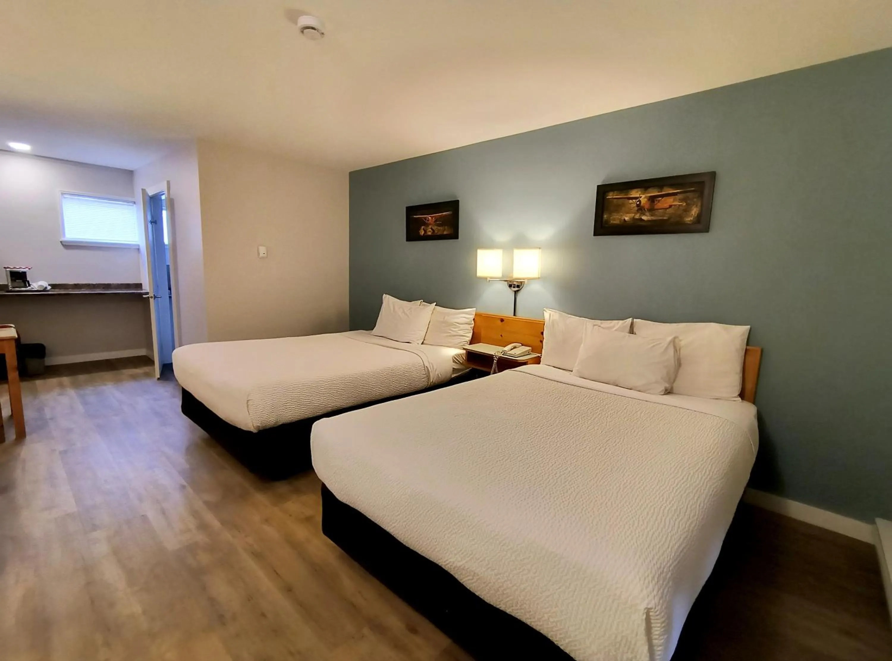 Bed in Fireweed Motel