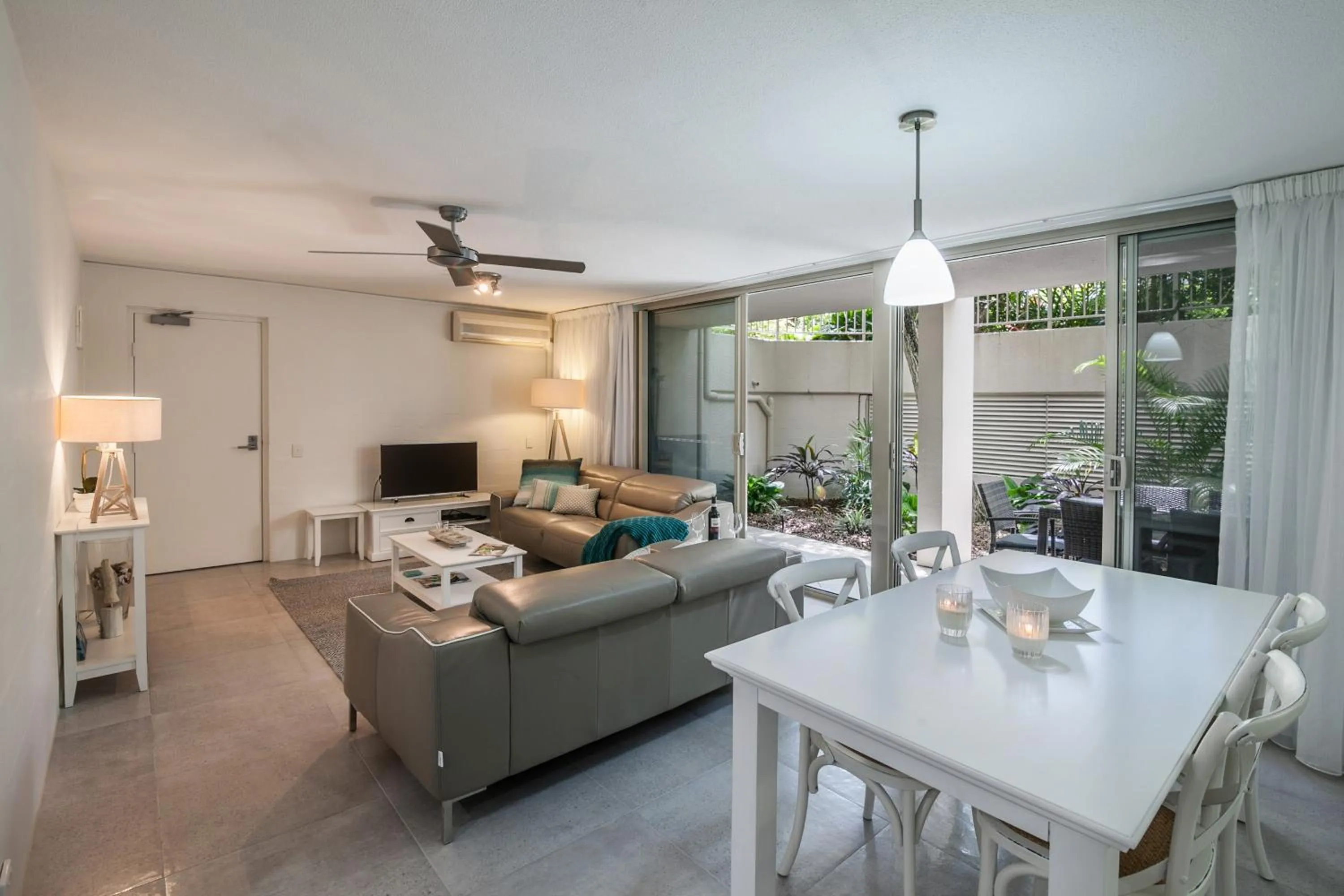 Living room in Noosa Harbour Resort