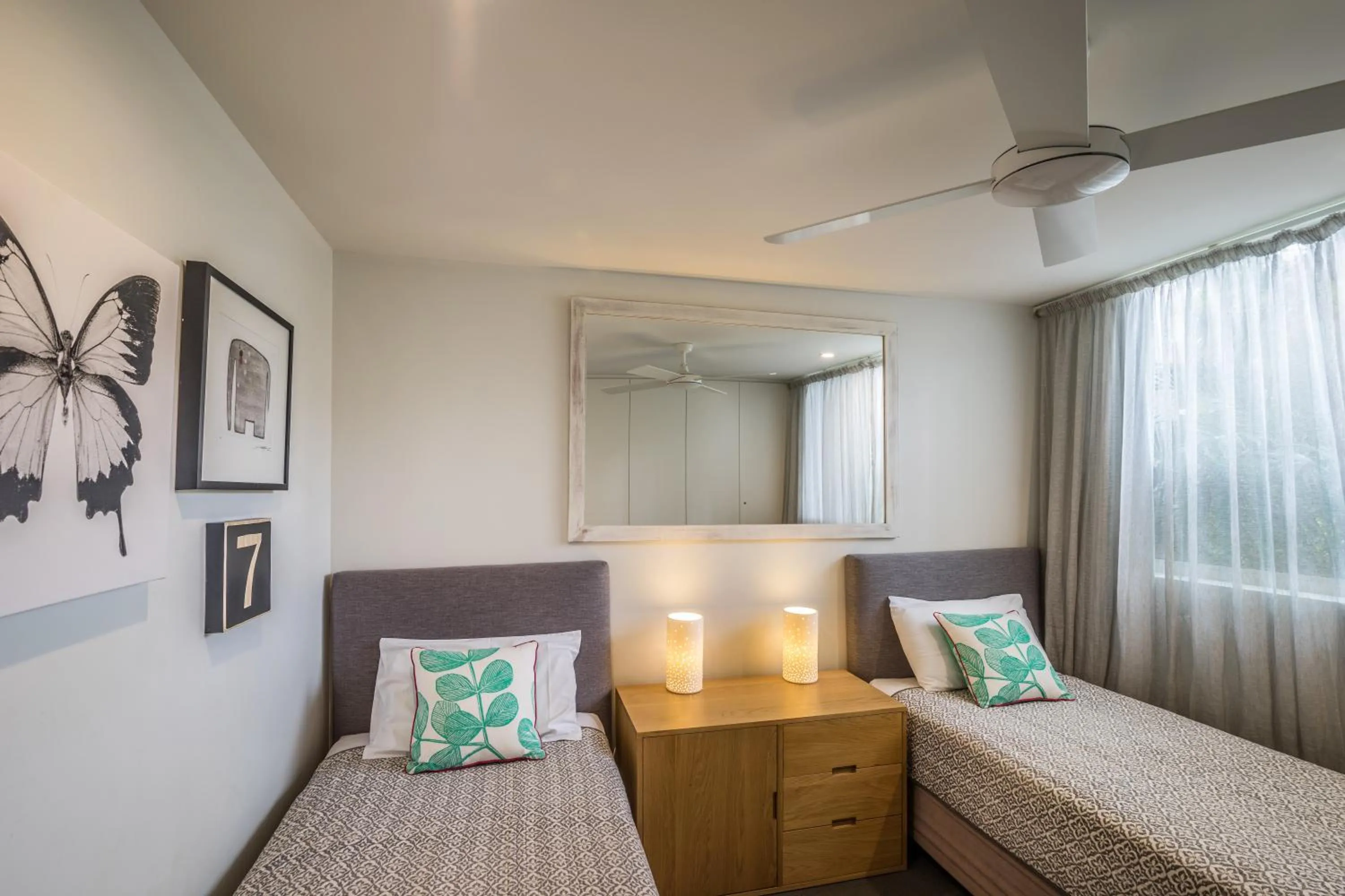 Decorative detail, Bed in Noosa Harbour Resort