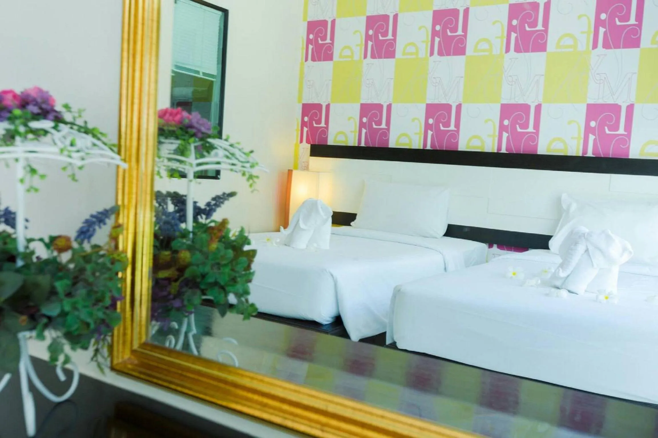 Decorative detail, Bed in Neo Hotel