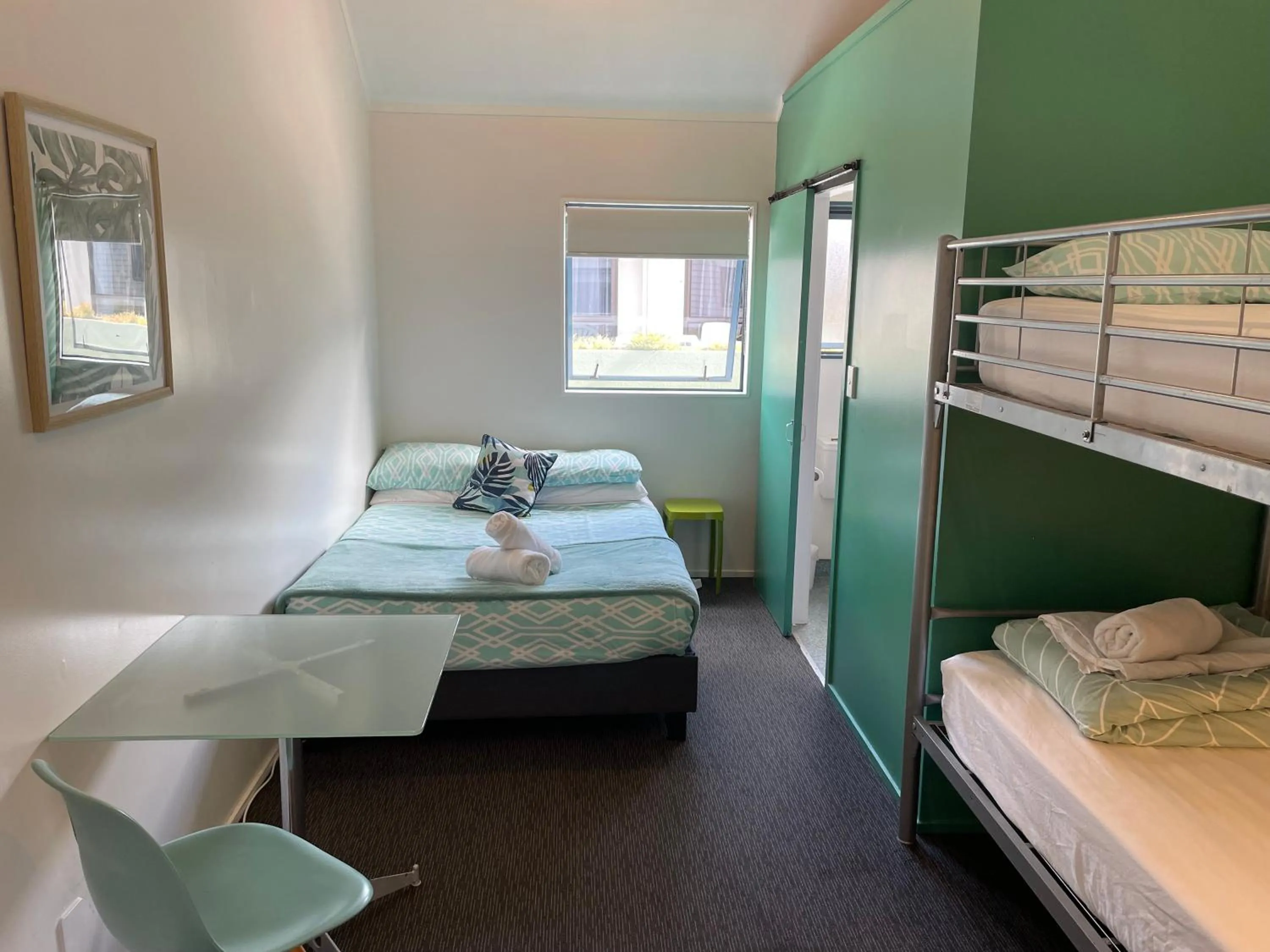 Bed in Peppertree Lodge