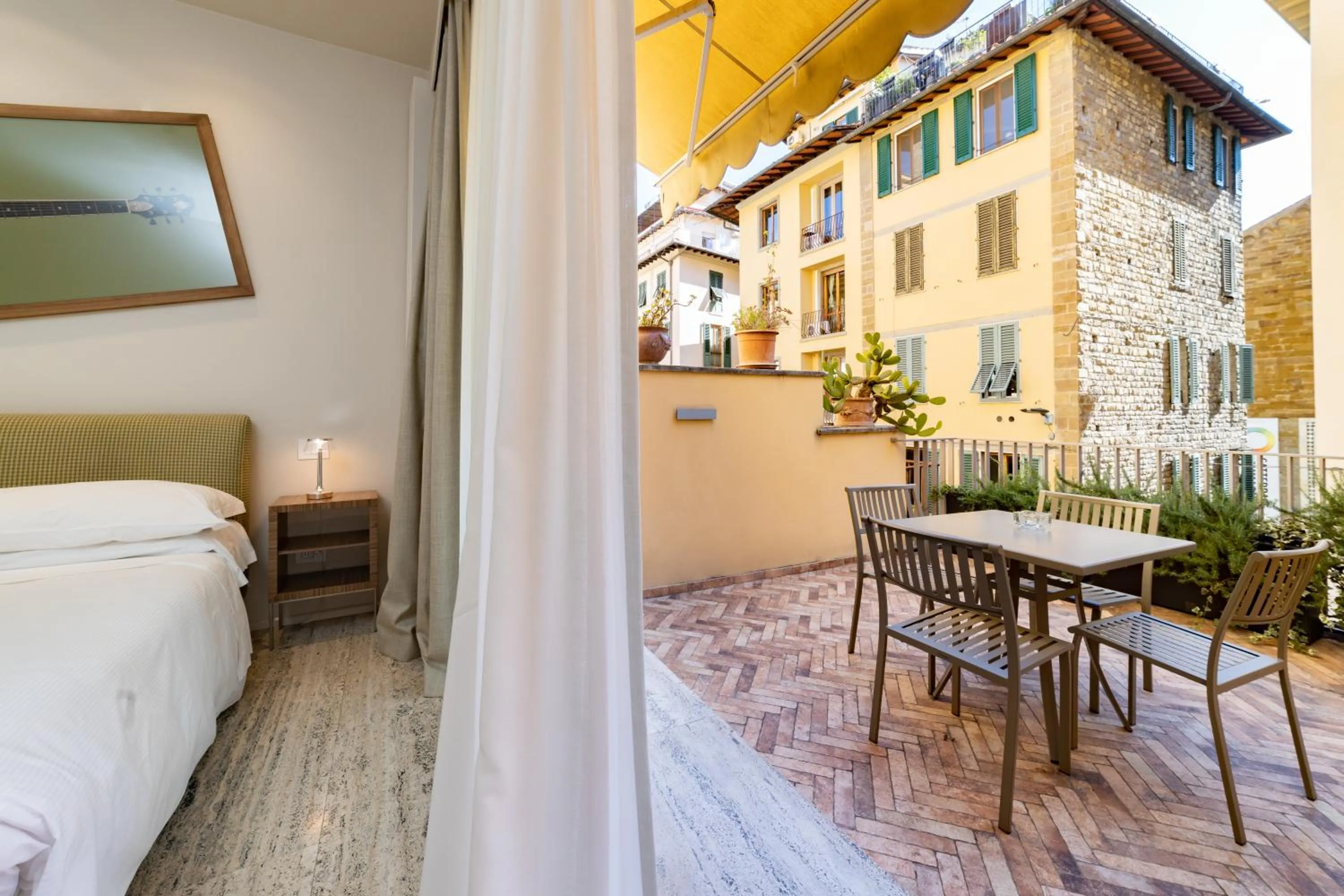 Balcony/Terrace, Bed in Le Stanze degli Amidei